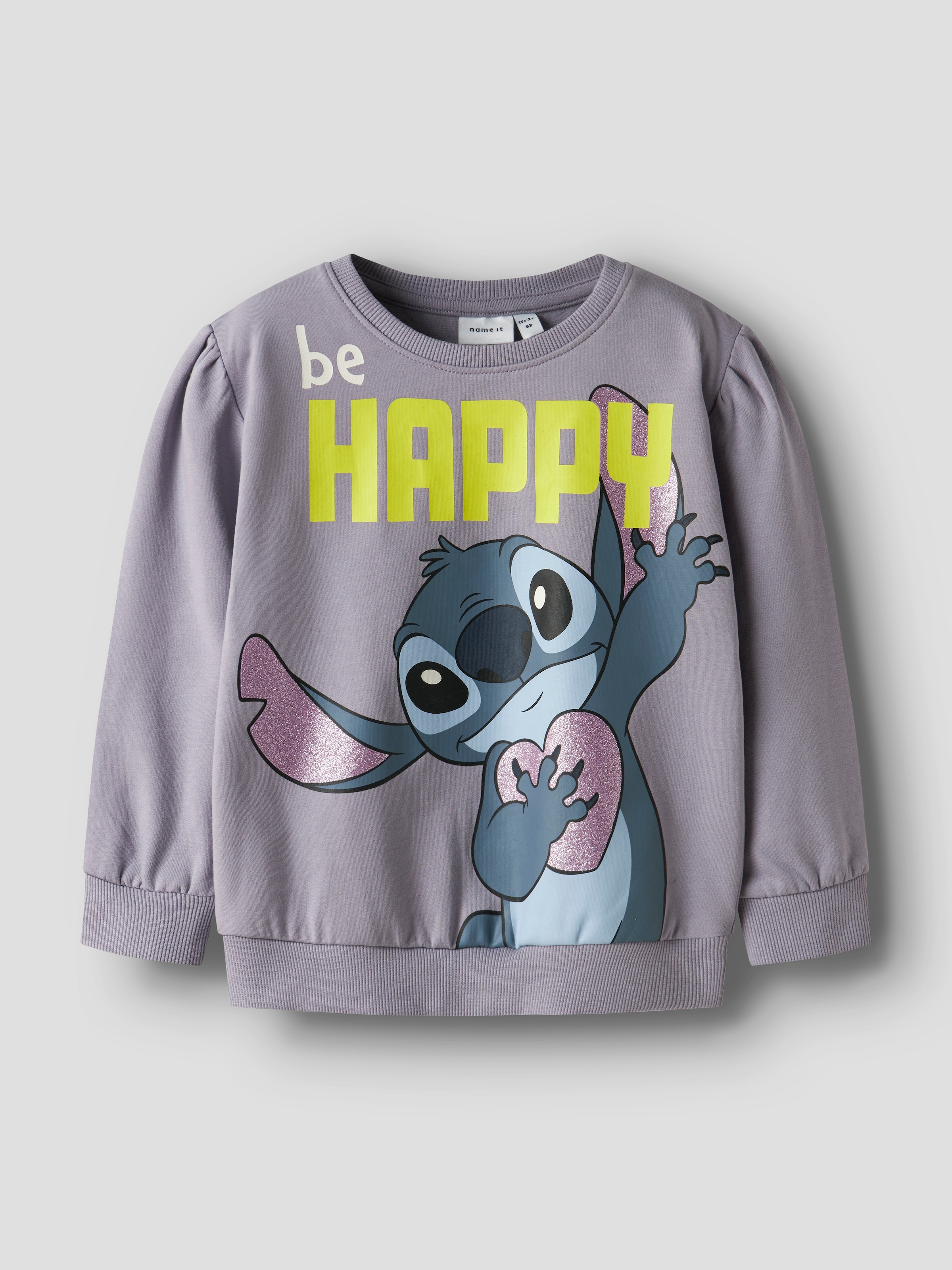 Name It Sweatshirt »NMFDIDI STITCH SWEAT UNB NOOS WDI«, mit Glitzerprint für einen funkelnden und coolen Loo
