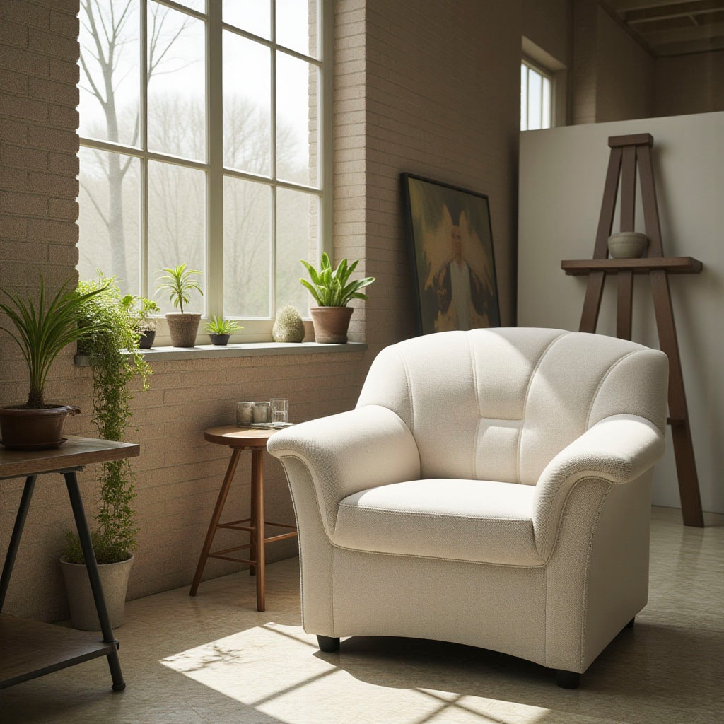 DOMO collection Sessel »FLORES 92x82 cm, hochwertig & besonders komfortabel« whlw. mit Federkern (nicht bei Microfaser PRIMABELLE®-Struktur)