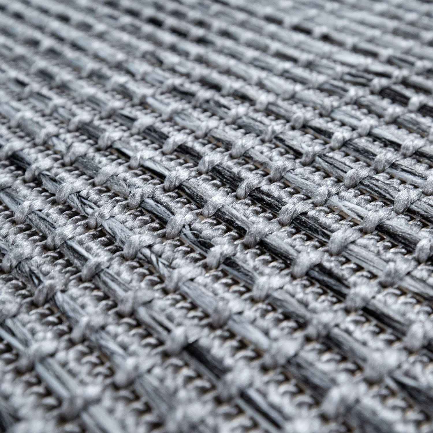 Paco Home Teppich »Quebec 135«, rund, 4 mm Höhe, Flachgewebe, meliert, In- und Outdoor geeignet, Wohnzimmer