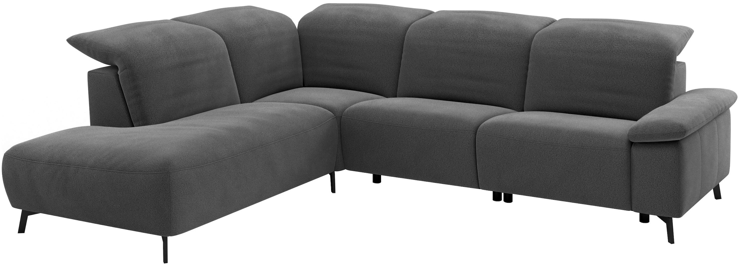 Musterring Ecksofa »MR 370, intelligenter Komfort im modernen Design« Optionale Relaxfunktion, flexible Kopfteile & klappbare Armlehnen