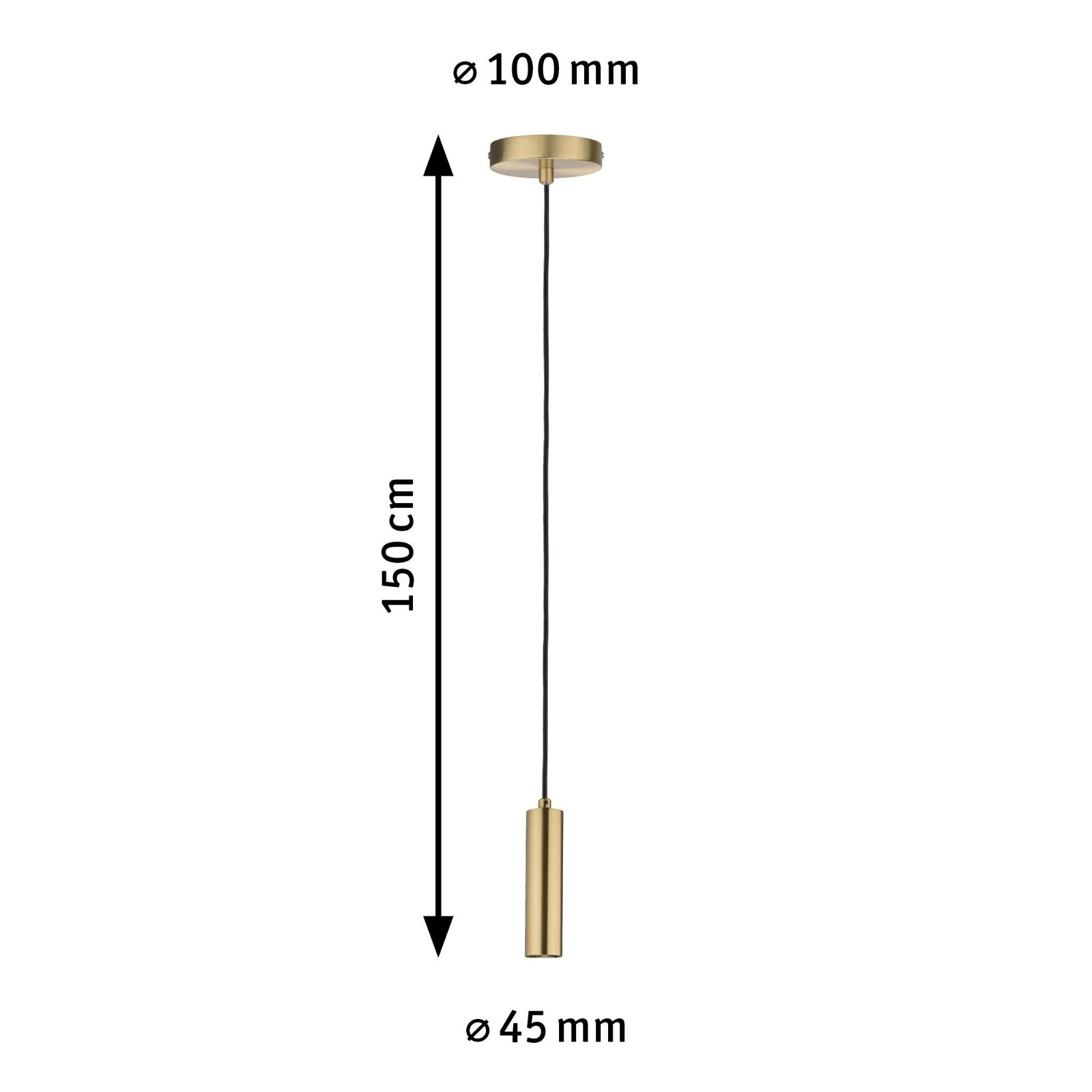 Paulmann Pendelleuchte »Neordic Kine max. 1x60W 230V Metall«, 1 flammig, Leuchtmittel E27 | ohne Leuchtmittel, E27