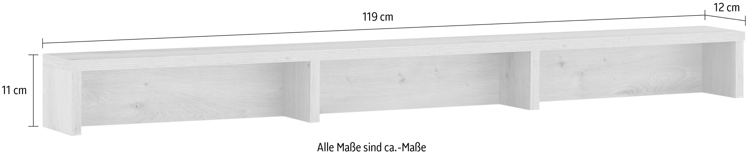 set one by Musterring Tischaufsatz »York Schlafen« 1 Stk. tlg. für Kosmetiktisch der Serie York, Wandmontage möglich, B119 x H 11 cm