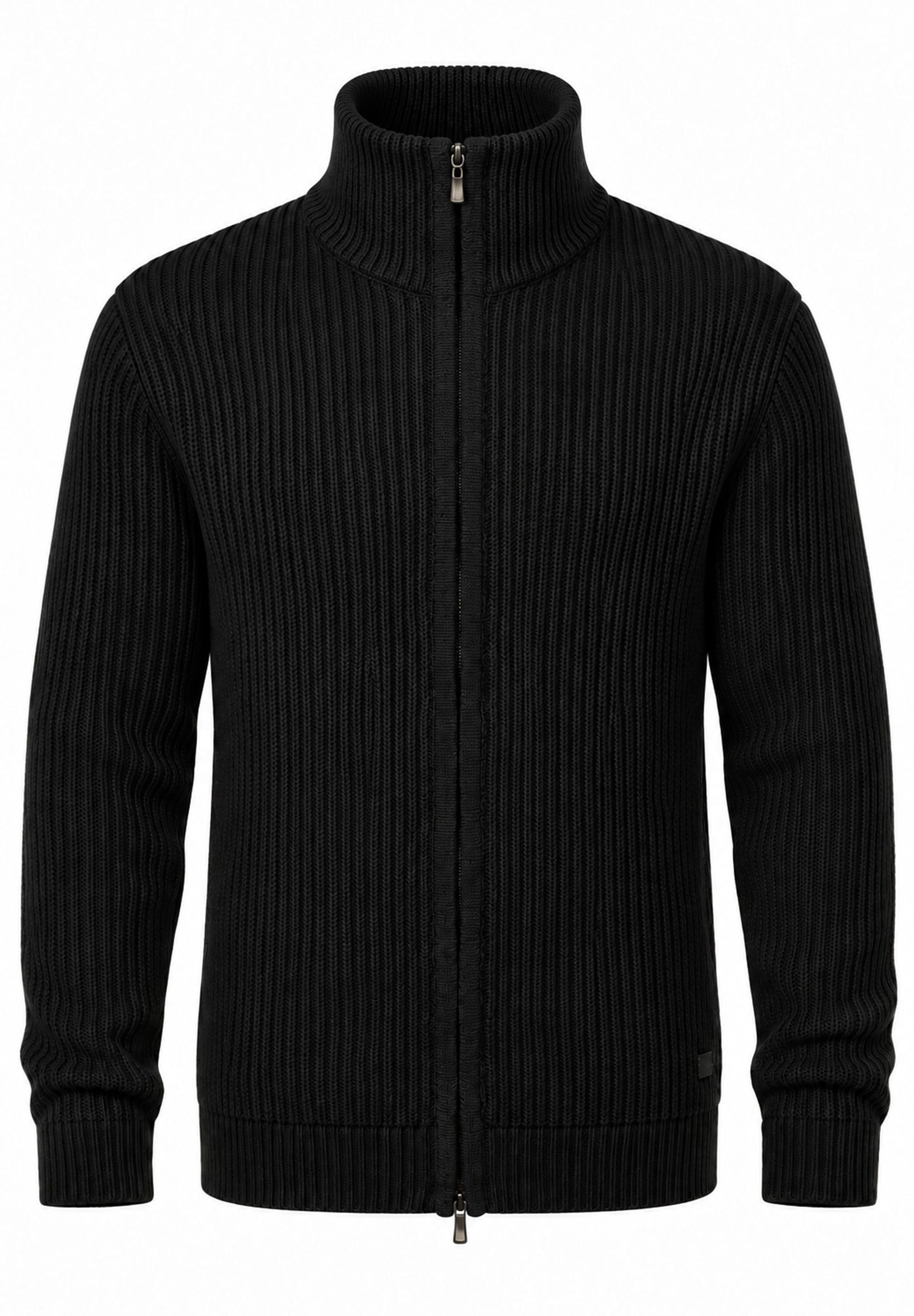 SOULSTAR Strickjacke »als Grobstrick Pullover für Herren« Männer Winterpullover mit Stehkragen - Regular-Fit