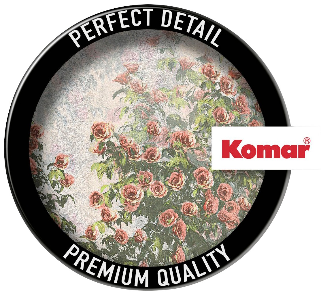 Komar Vliestapete »Digitaldruck Vlies - Wall Roses - Größe 300 x 250 cm«, bedruckt, Wohnzimmer, Schlafzimmer