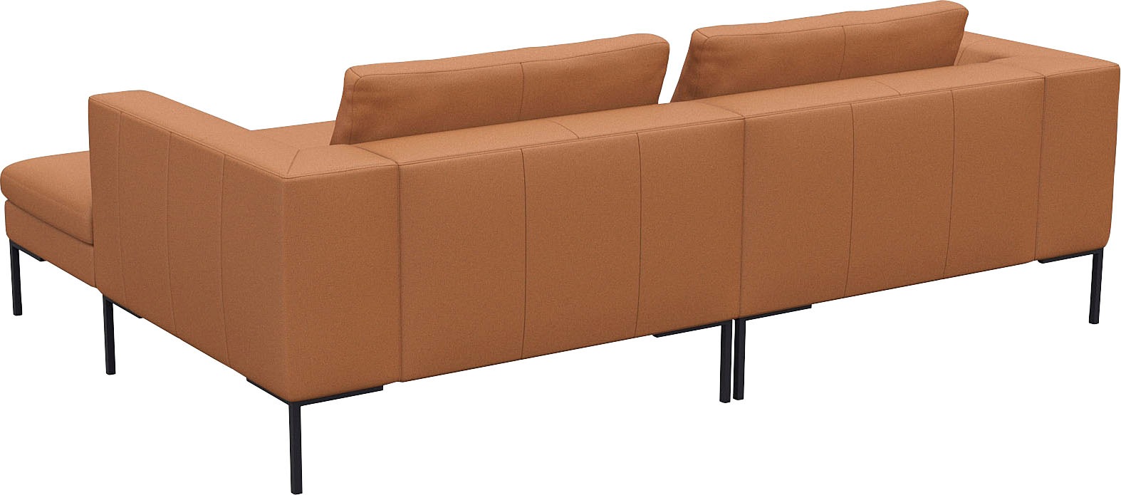 FLEXLUX Ecksofa »Loano, superbequemer Sitzkomfort durch Kaltschaum im Sitz, L-Form«, modernes Sofa, frei im Raum stellbar, lose Kissen, hoher Fuß