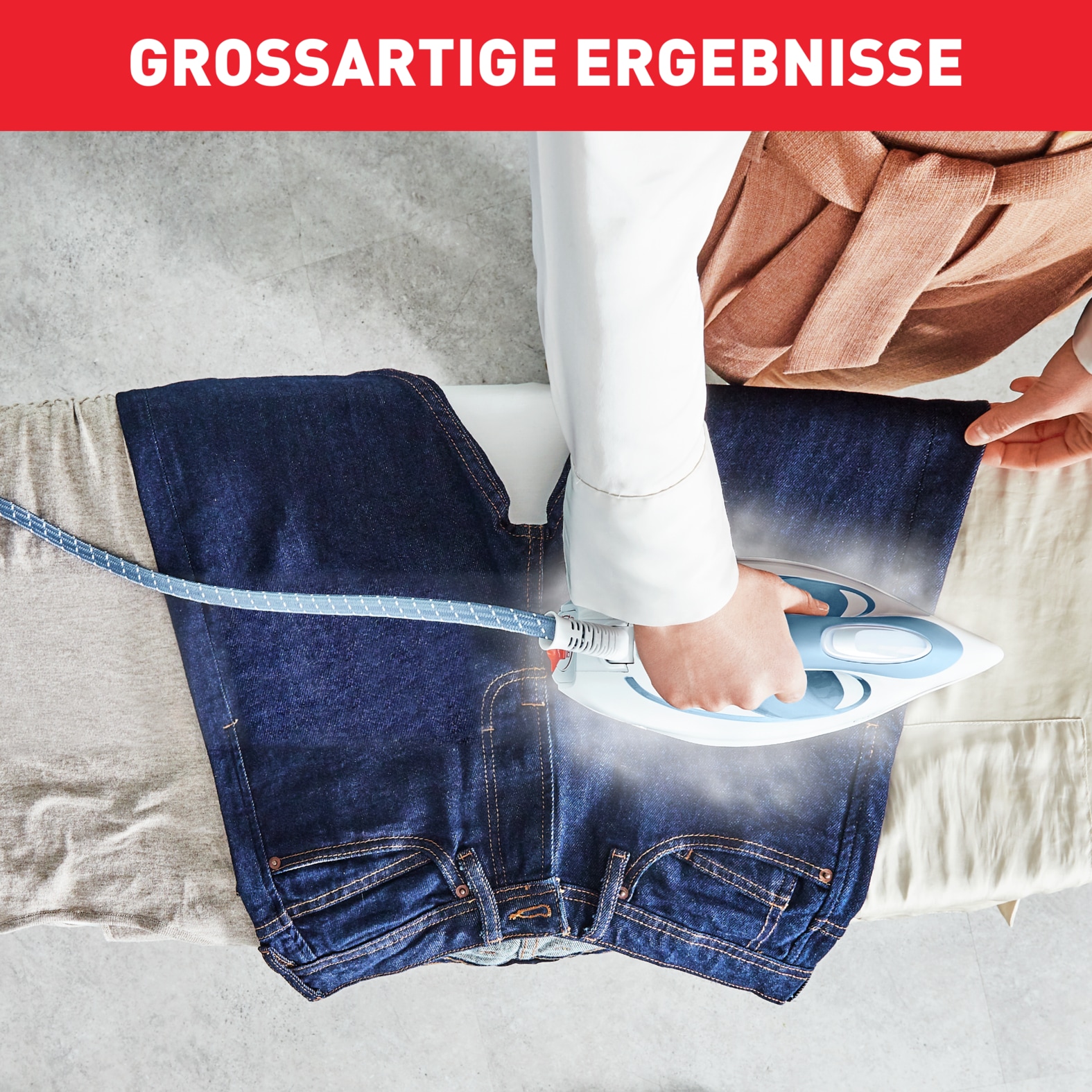 Tefal Dampfbügelstation »Express Protect«, 7,5 Bar, Dampfstoß: 520 g/Min., Dauerdampfmenge: 130 g/Min., SV9202