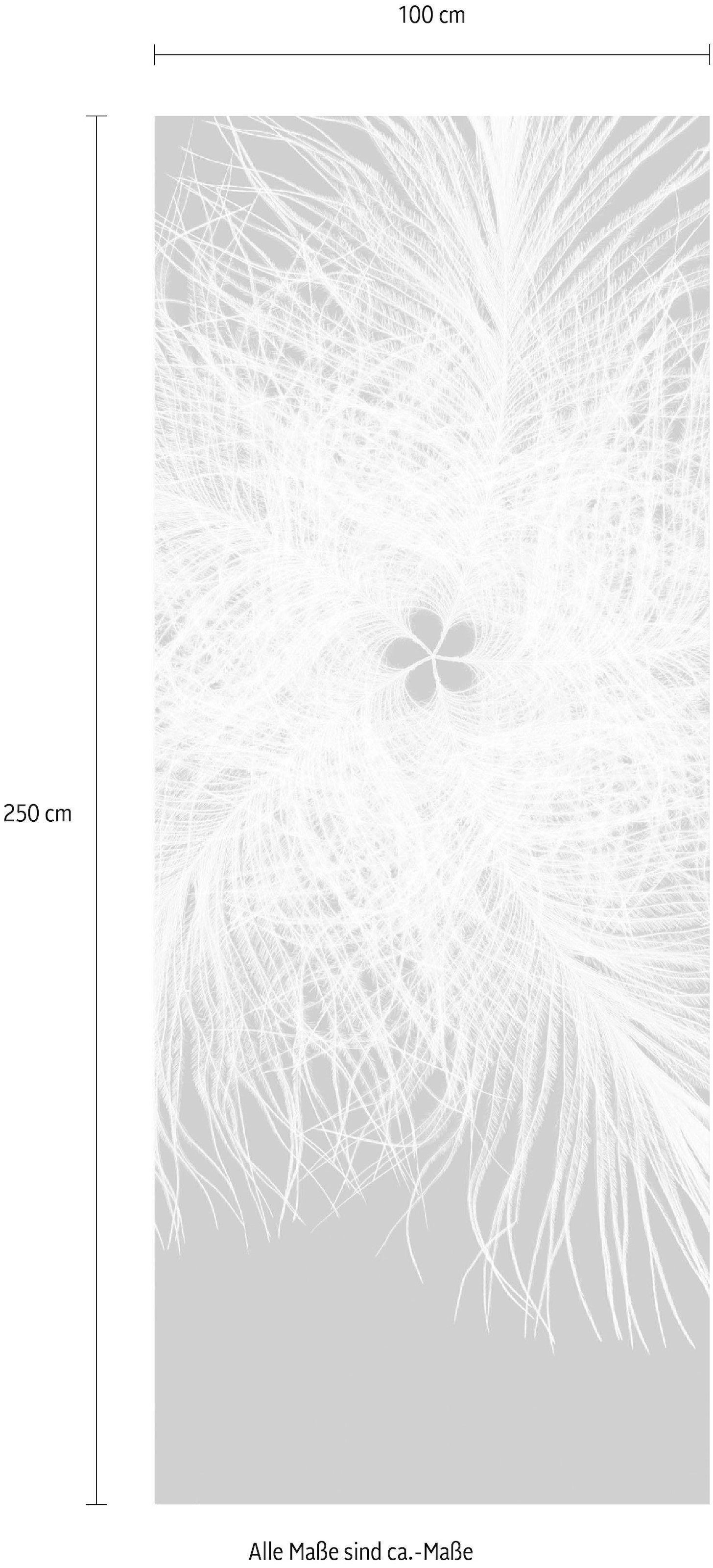 Komar Vliestapete »Digitaldruck Vlies - Federkern - Größe 100 x 250 cm«, bedruckt, Wohnzimmer, Schlafzimmer