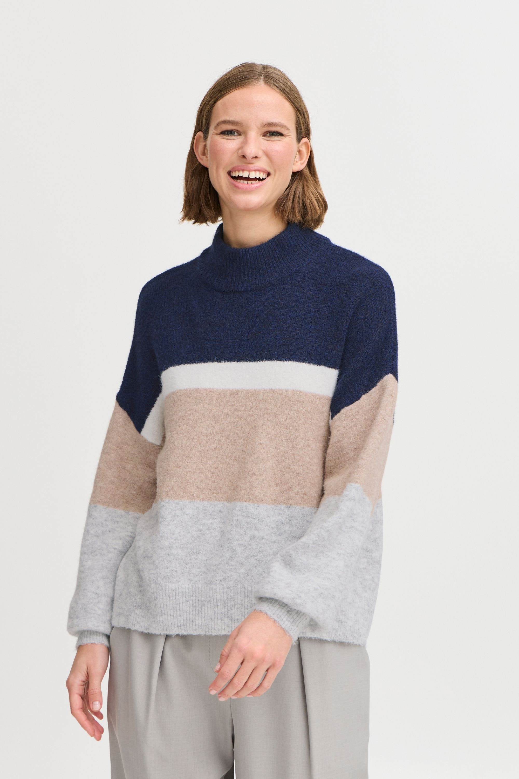 b.young Rollkragenpullover »Rollkragenpullover BYOMEA STRIPED JUMPER 2 -«