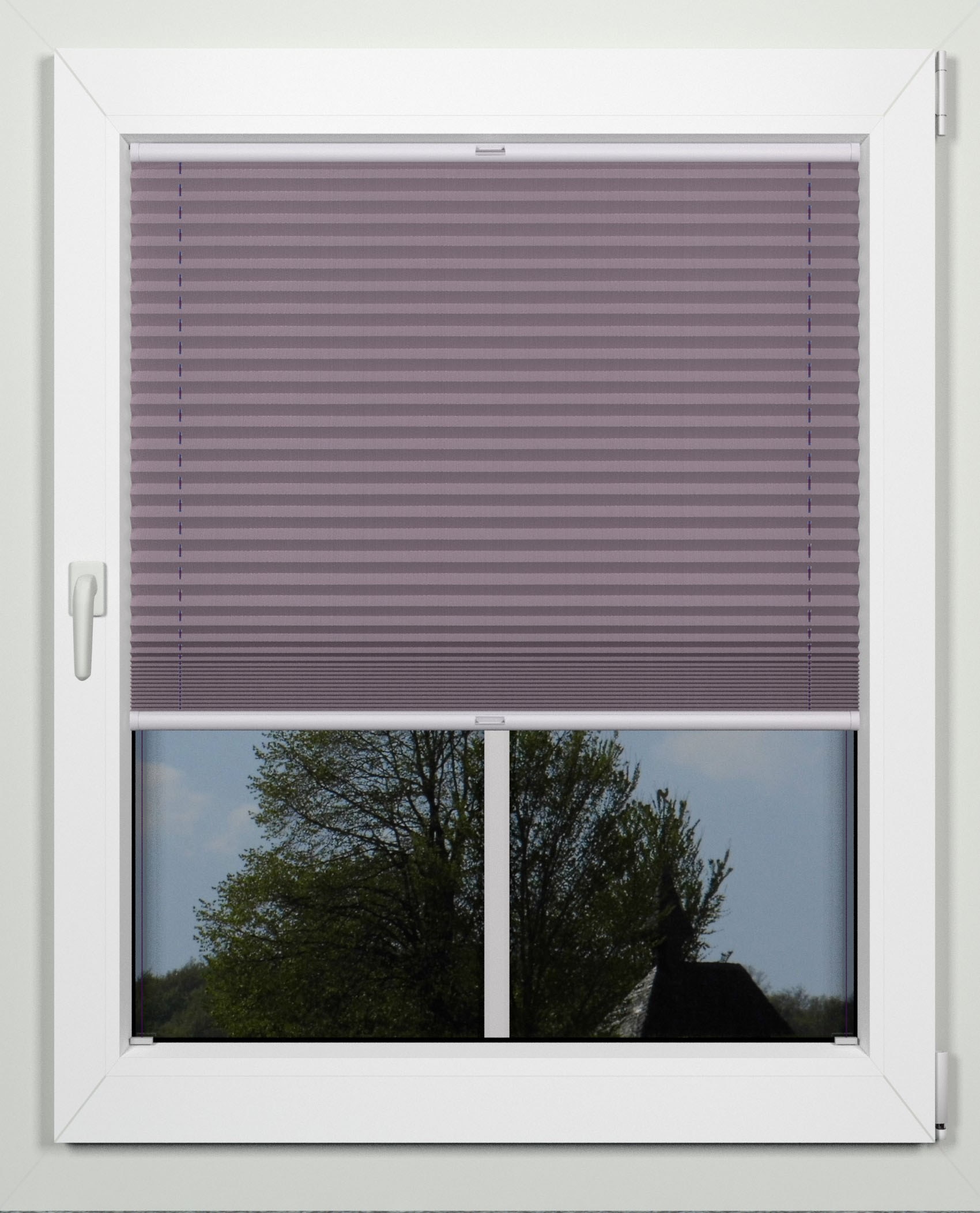 indeko Plissee »simple« Lichtschutz mit Bohren verspannt nach Maß