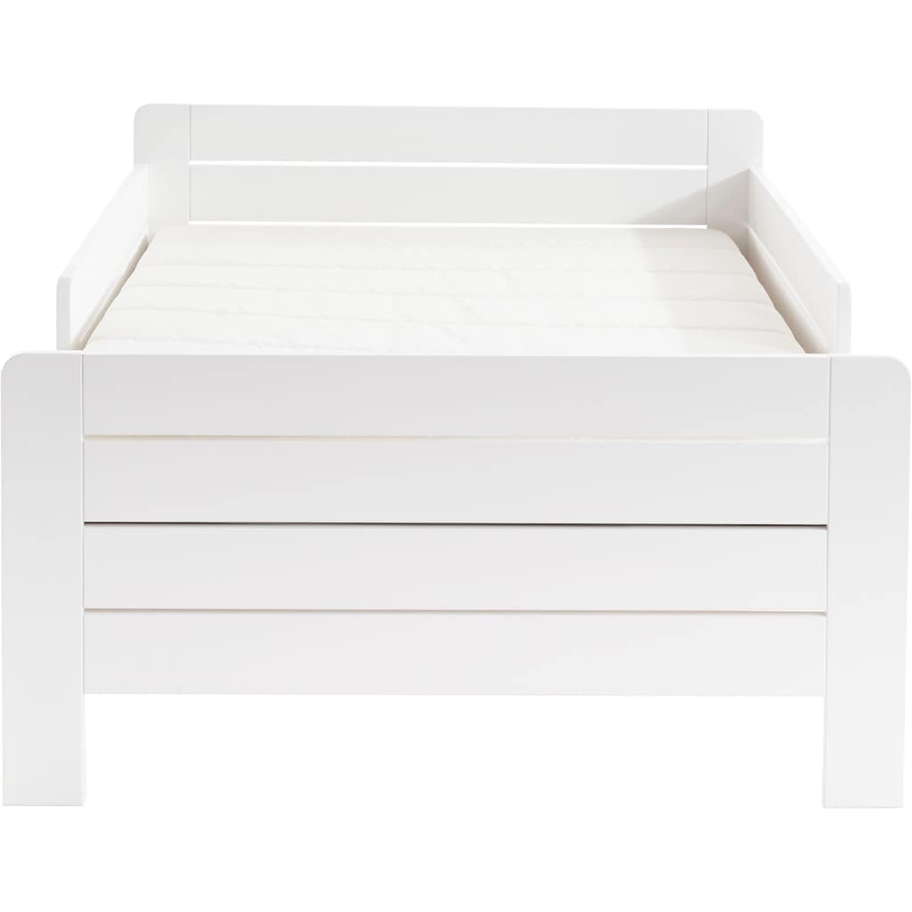 Lüttenhütt Funktionsbett »"LOTTE " Bestseller! Kinderbett«, Mitwachsend/ ausziehbar 140cm-200cm, zertifiziertes Massivholz