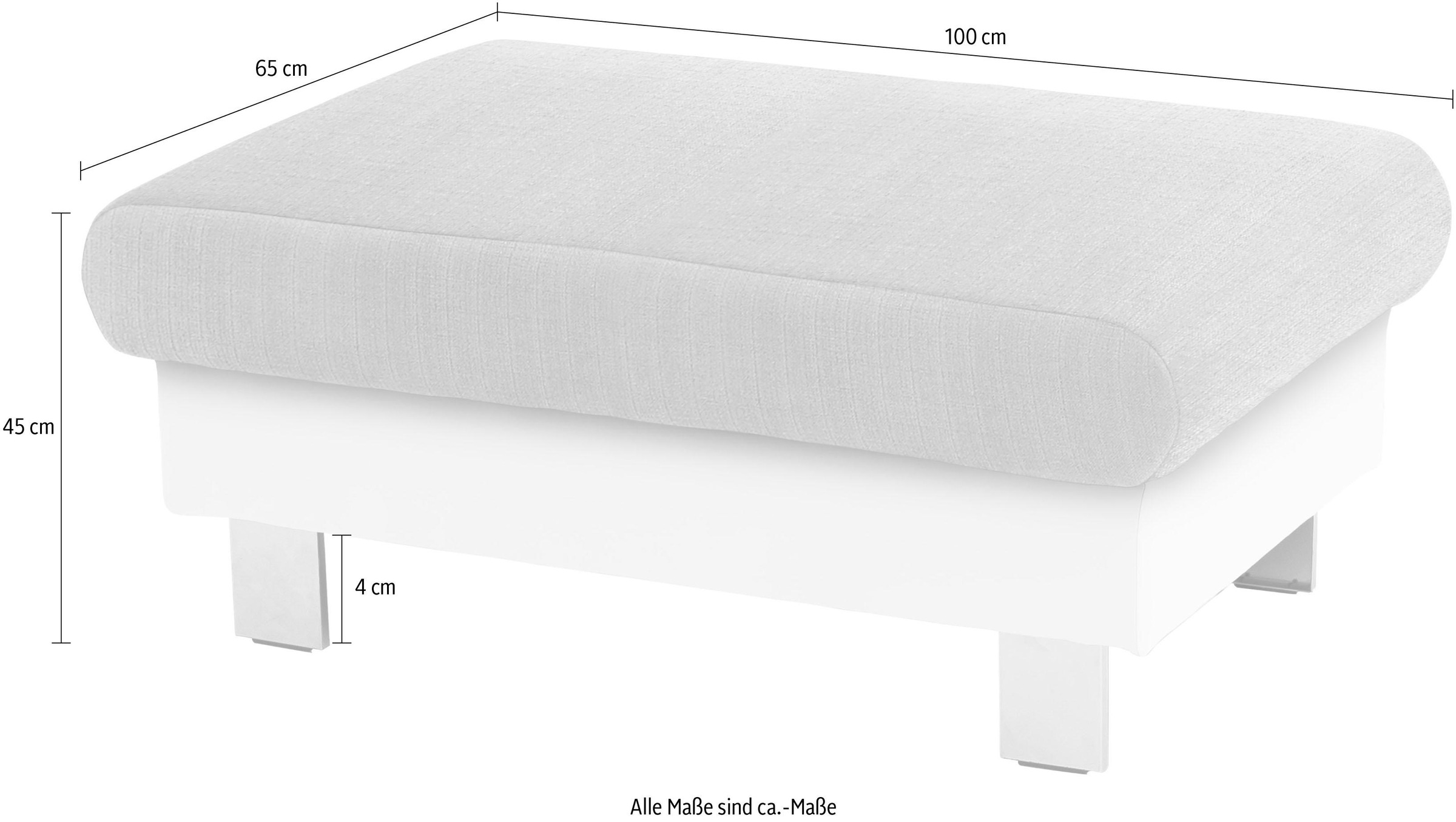 COTTA Hocker »Komaris, B: 100 cm«, individuell zu kombinieren