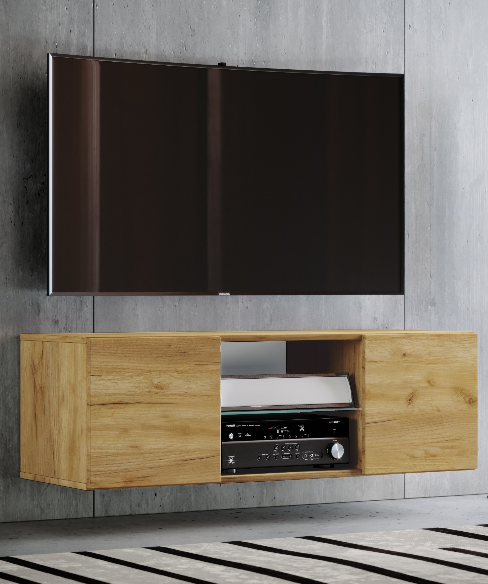 VCM Wohnzimmertisch »Holz TV Wand Hänge Lowboard Fernsehschrank Jusa 95«