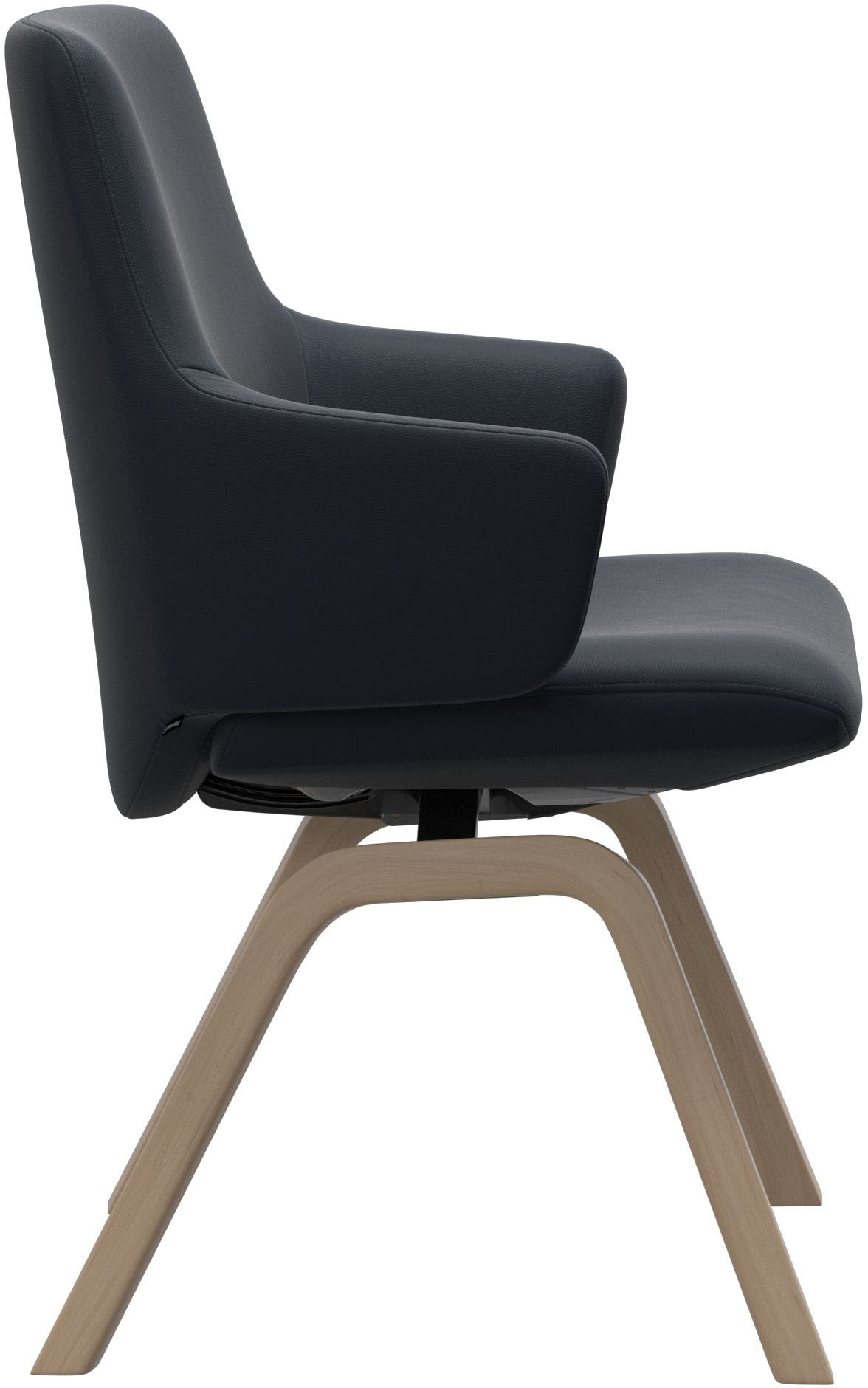 Stressless® Polsterstuhl »Laurel«, Leder PALOMA, Low Back mit Armlehne, Größe L, mit schräggestellten Beinen in Eiche