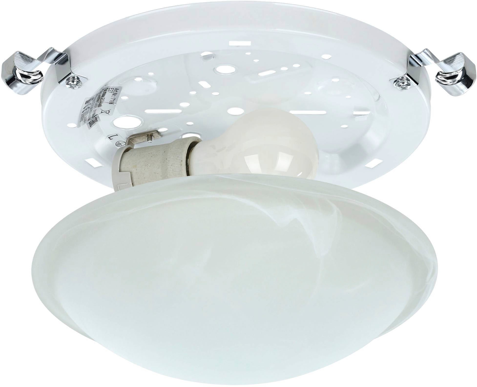 EGLO LED Deckenleuchte »SALOME Deckenlampe, Wohnzimmerlampe, Beleuchtung« E27 1 Stk. Deckenleuchte klassisch, aus Metall und Alabaster-Glas, E27, Ø 30 cm