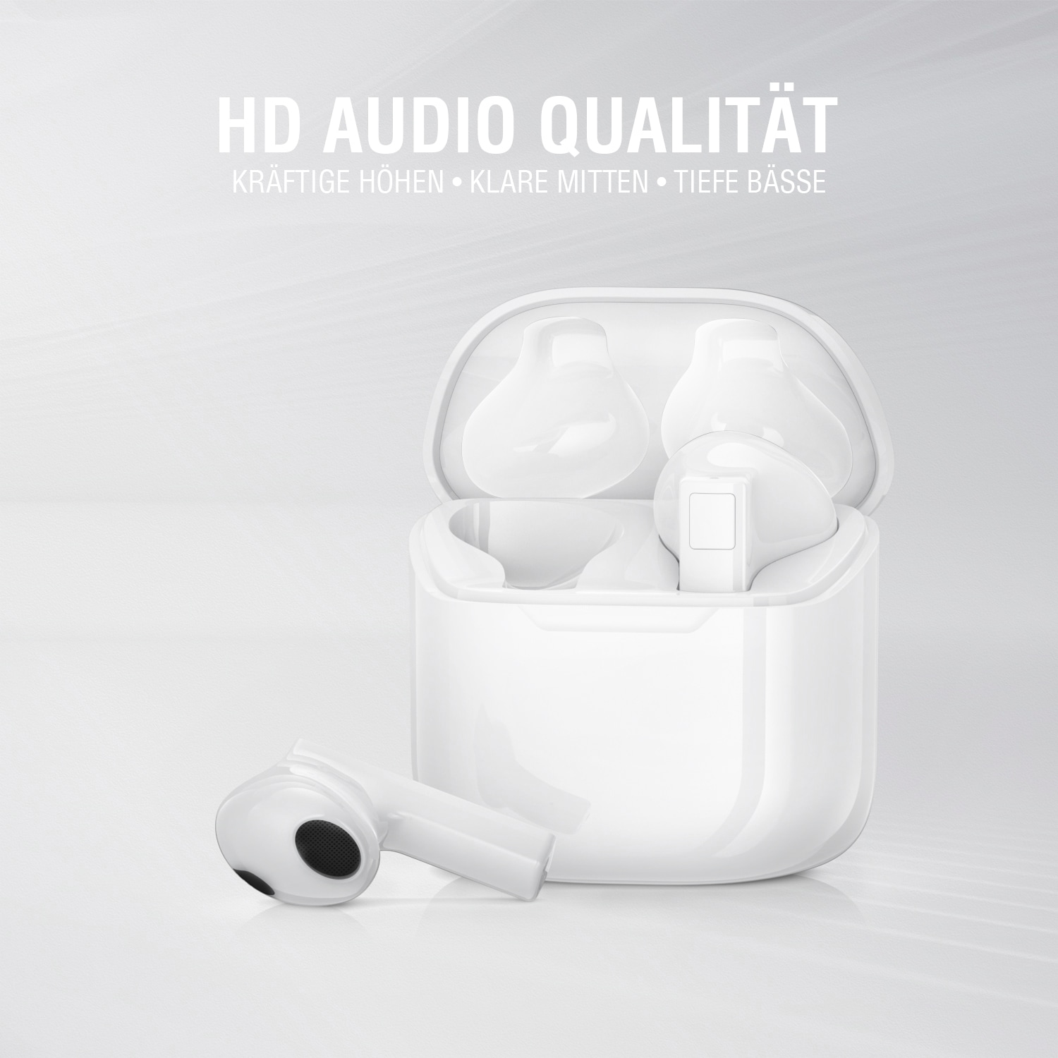 4smarts wireless In-Ear-Kopfhörer »SkyBuds 2 ENC«, Echo Noise Cancellation (ENC)-Freisprechfunktion, True Wireless Bluetooth