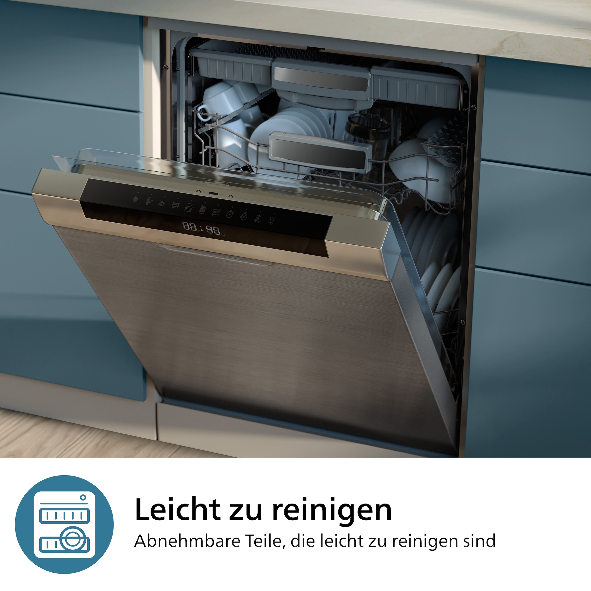 Philips Standmixer »HR2767/00 5000 Series, mit ProBlend Plus-Technologie«, 1000 W, 3 Becher (700, 500, 300 ml), kompaktes Design; Schwarz/Edelstahl