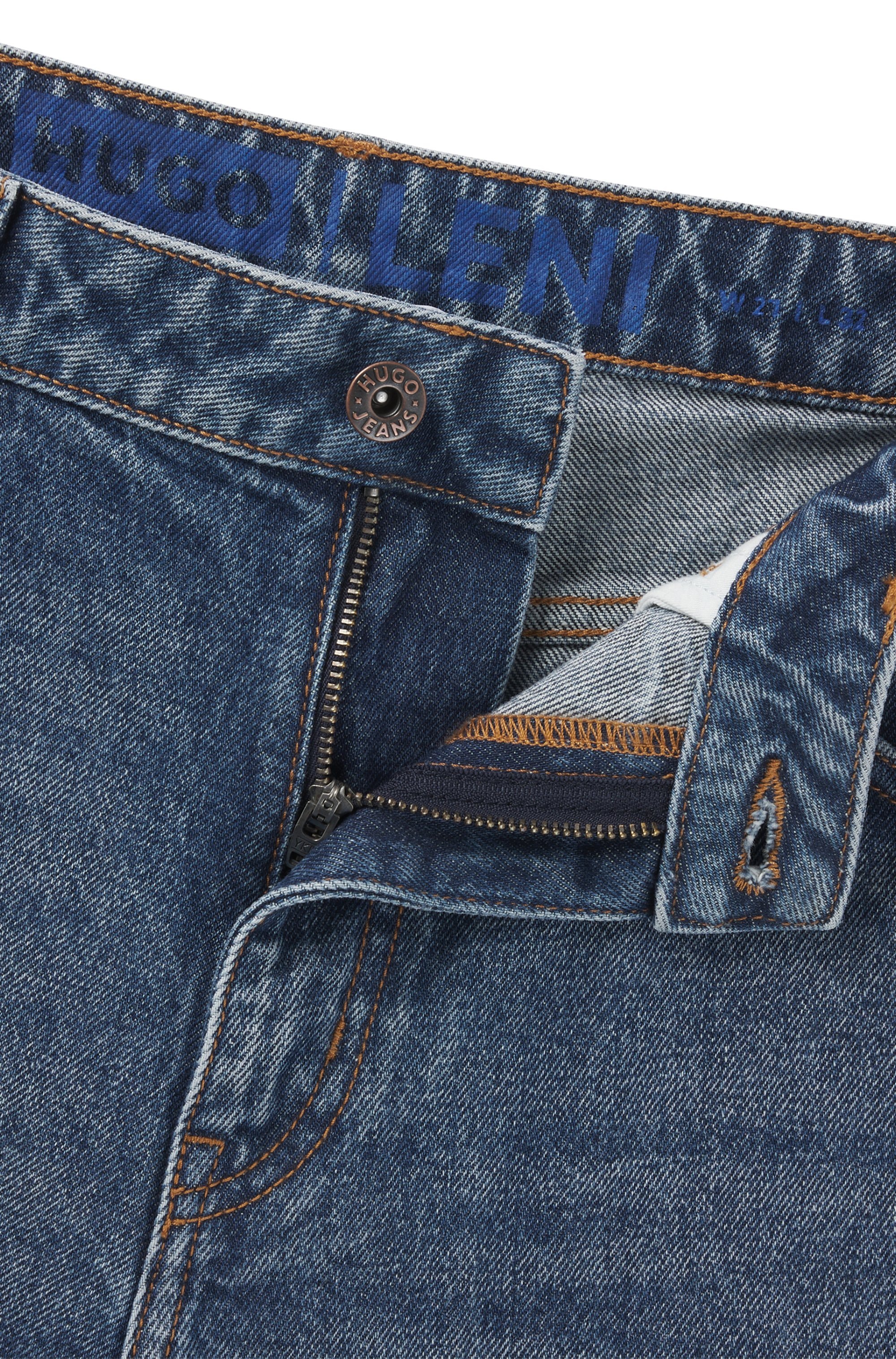 HUGO Blue 5-Pocket-Jeans »Leni«, Relaxed Fit mit niedriger Leibhöhe