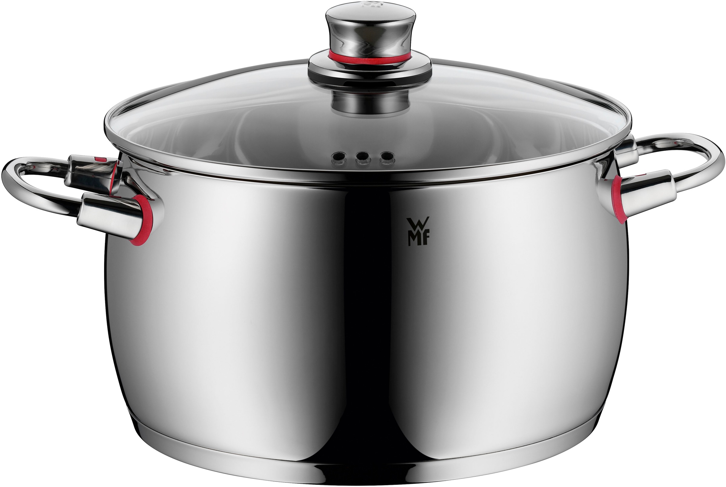 WMF Topf-Set »Quality One«, Cromargan® Edelstahl Rostfrei 18/10, (Set, 11 tlg.), Cool+ Technologie für wärmereduzierte Griffe, breiter Schüttrand