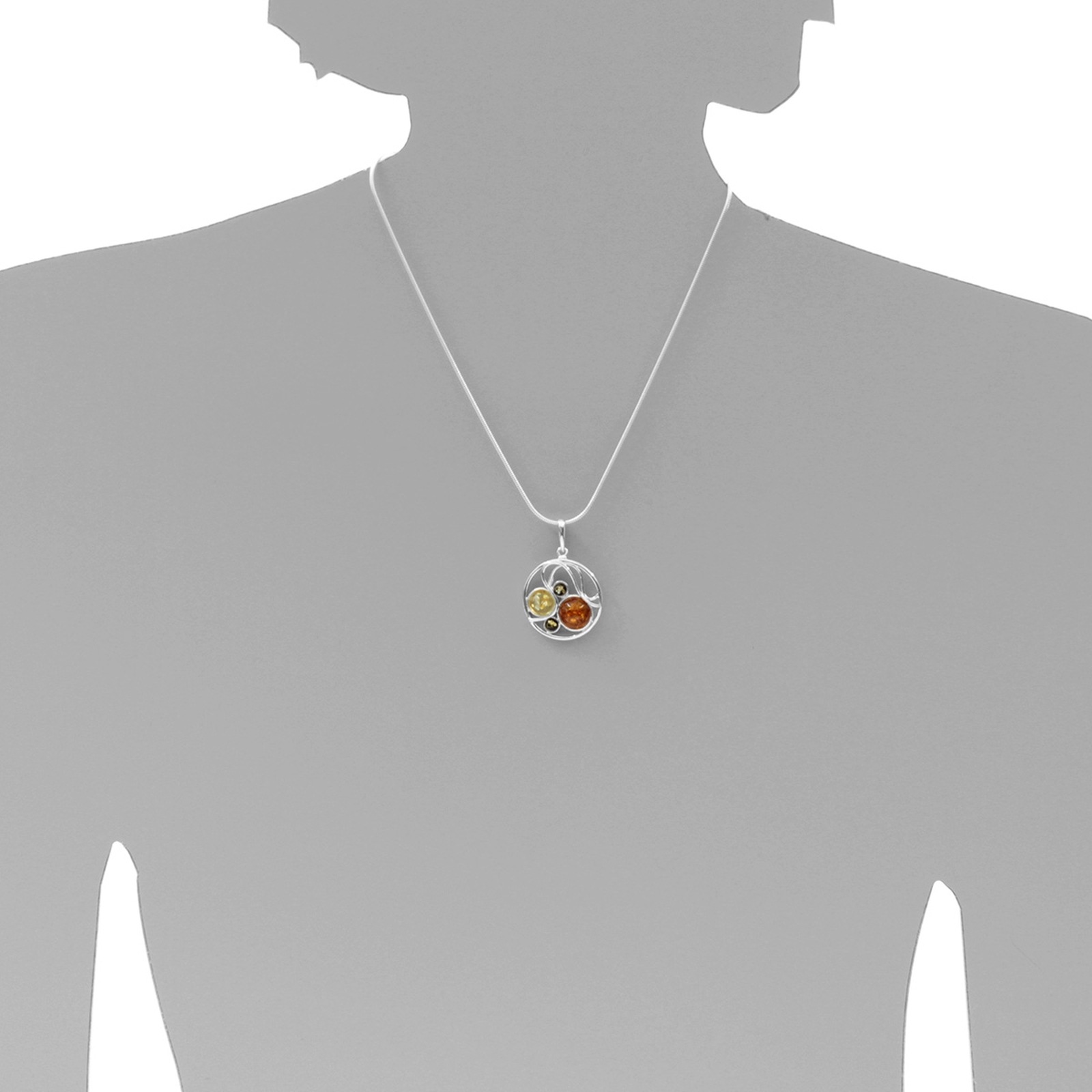 OSTSEE-SCHMUCK Kette mit Anhänger »- Smilla - Silber 925/000 - Bernstein«