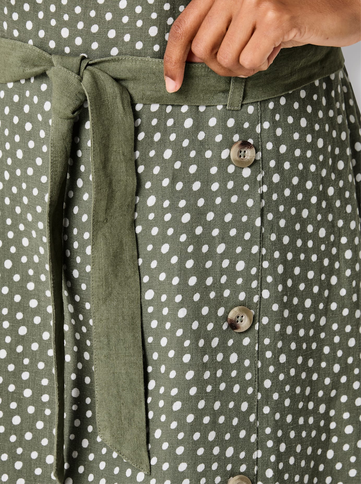 CREATION L PREMIUM Druckkleid »Leinen-Kleid«