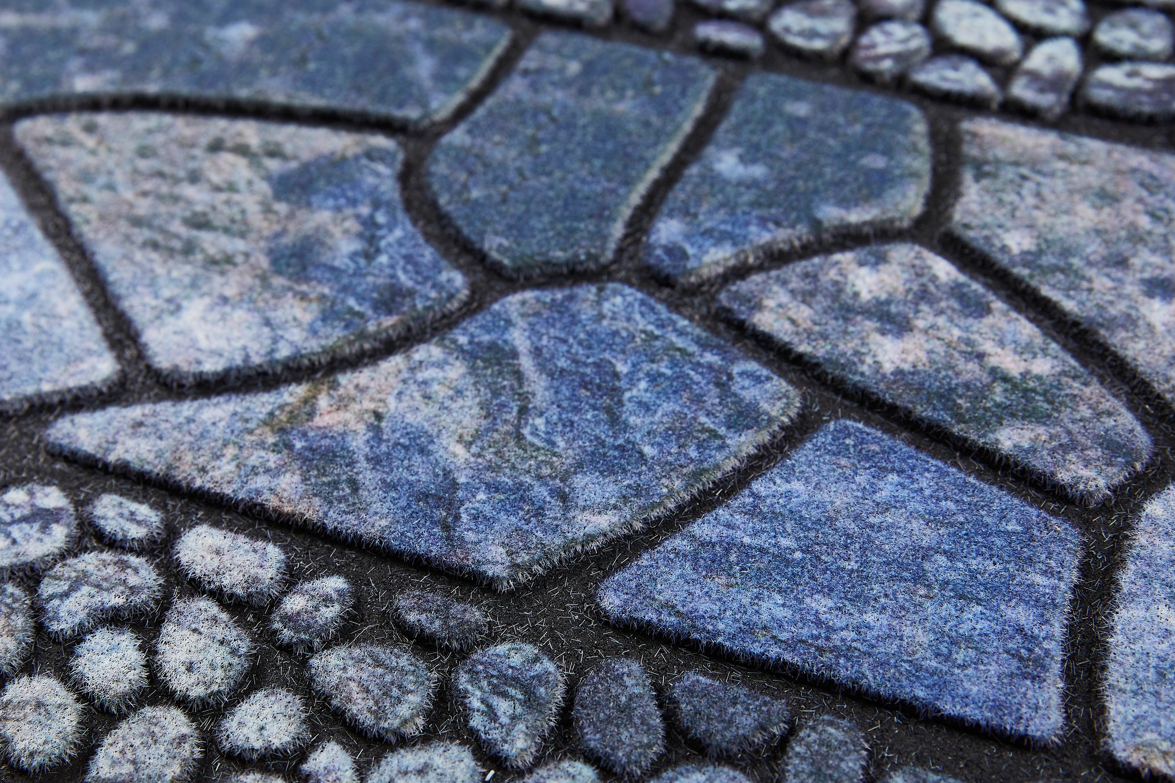 Andiamo Stufenmatte »Outdoor, 2er Set«, rechteckig, 6 mm Höhe, Outdoor-Stufenmatten, Stein Motiv, Gartenbereich, Außenbereich