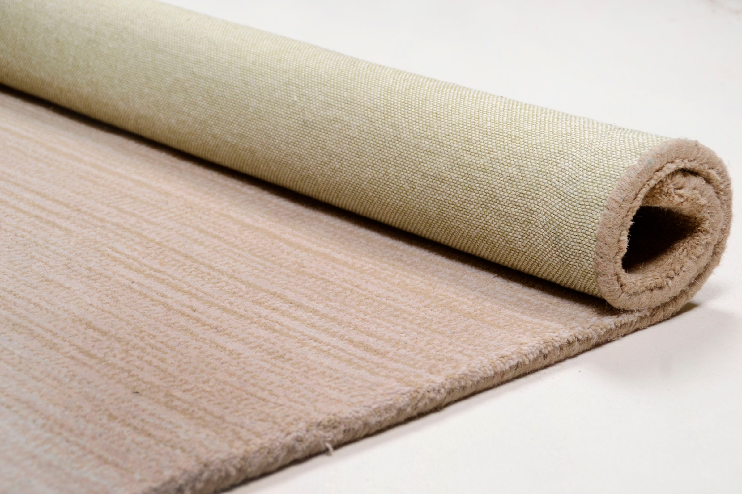 THEKO Wollteppich »Wool Comfort« rechteckig 14 mm Höhe Handweb Teppich, reine Wolle, handgewebt, brilliante Farben, Scandi