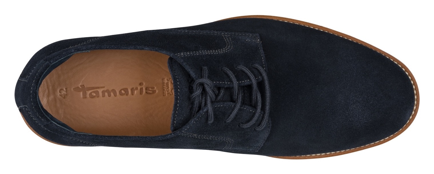 Tamaris Schnürschuh  Halbschuh mit dezenten Ziernähten, für Herren