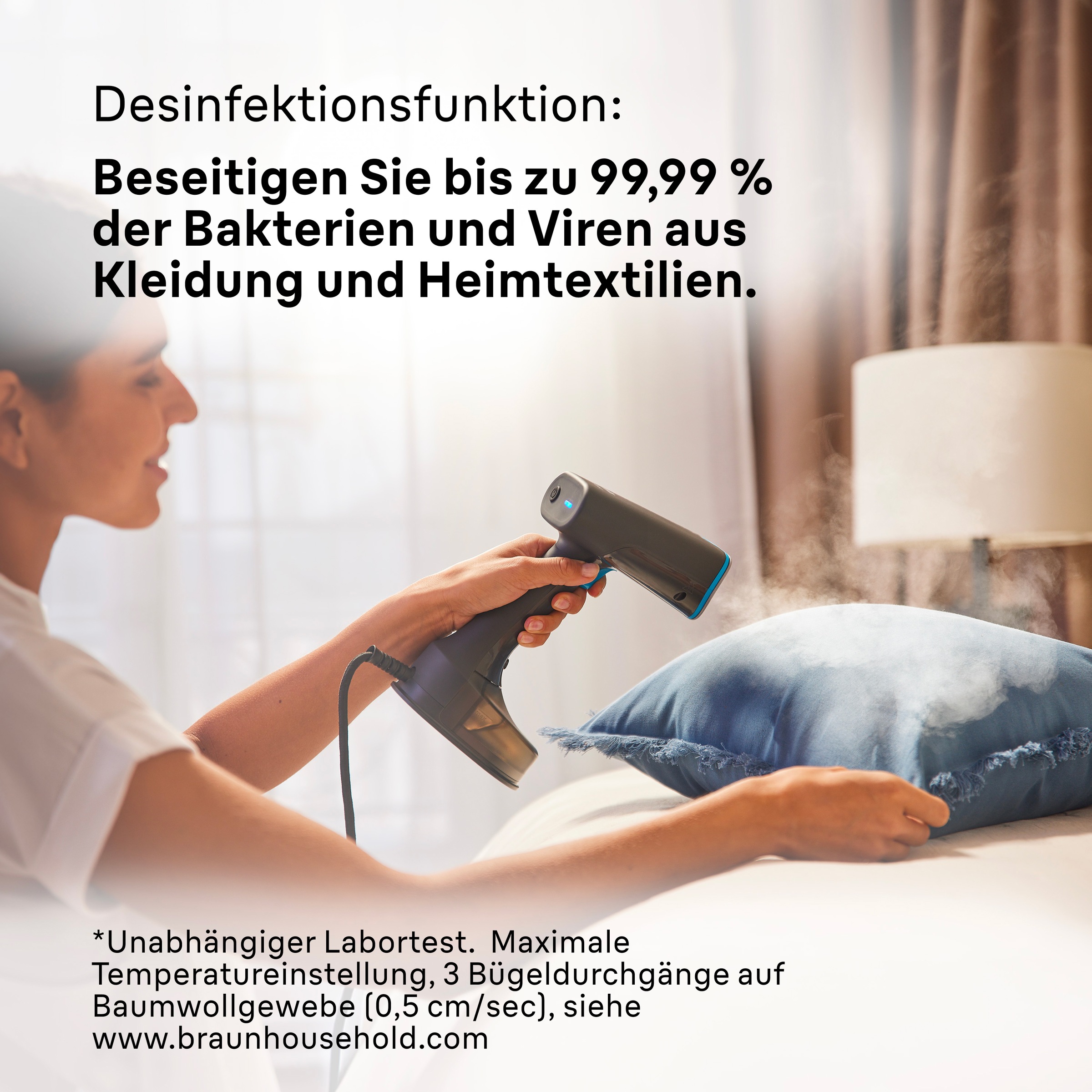 Braun Dampfglätter »Braun QuickStyle 5 GS 5031«, 1200 W, Schwarz/Blau