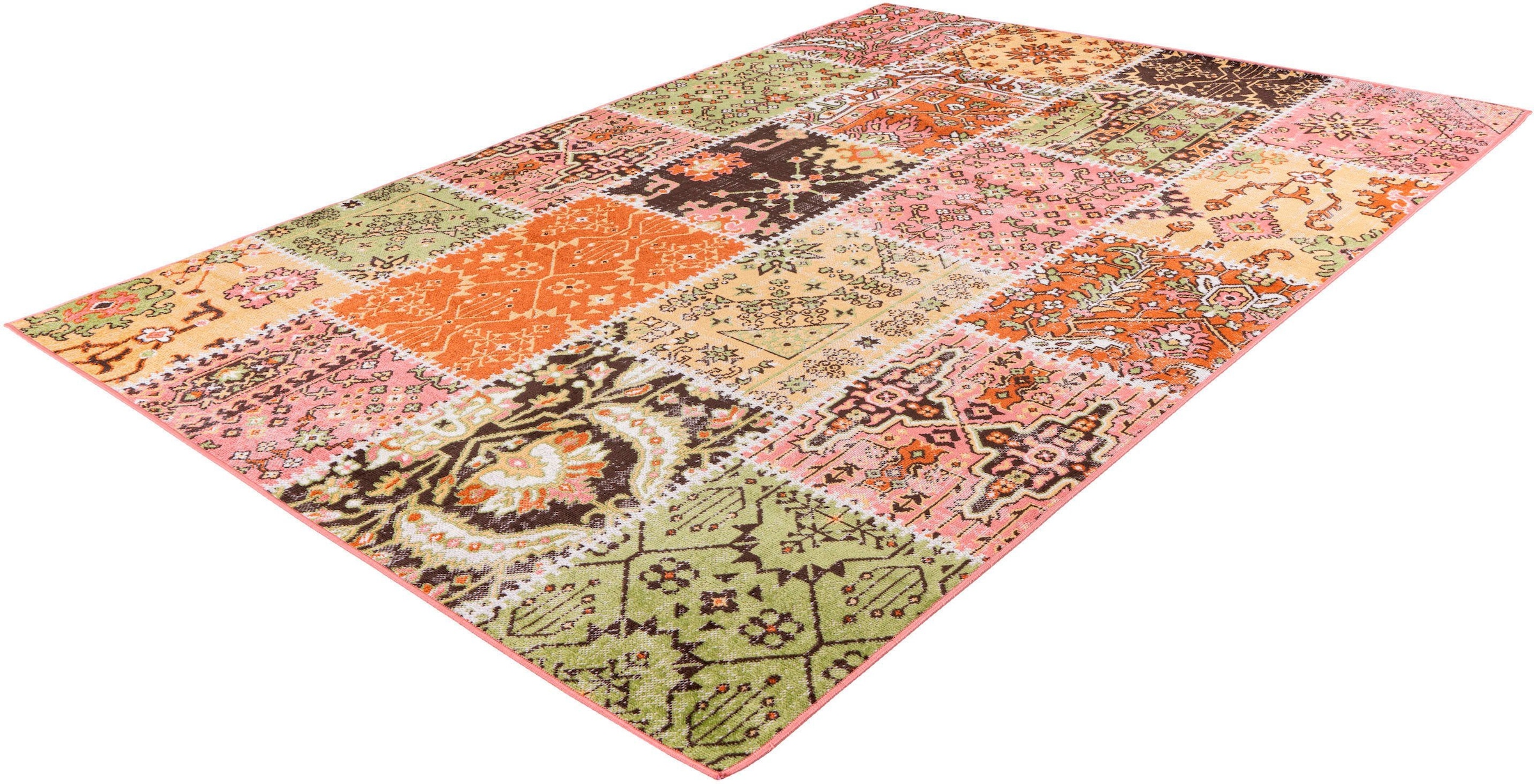 calo-deluxe Teppich »Ruzica-404« rechteckig 6 mm Höhe Flachgewebe, Vintage Design, Wohnzimmer