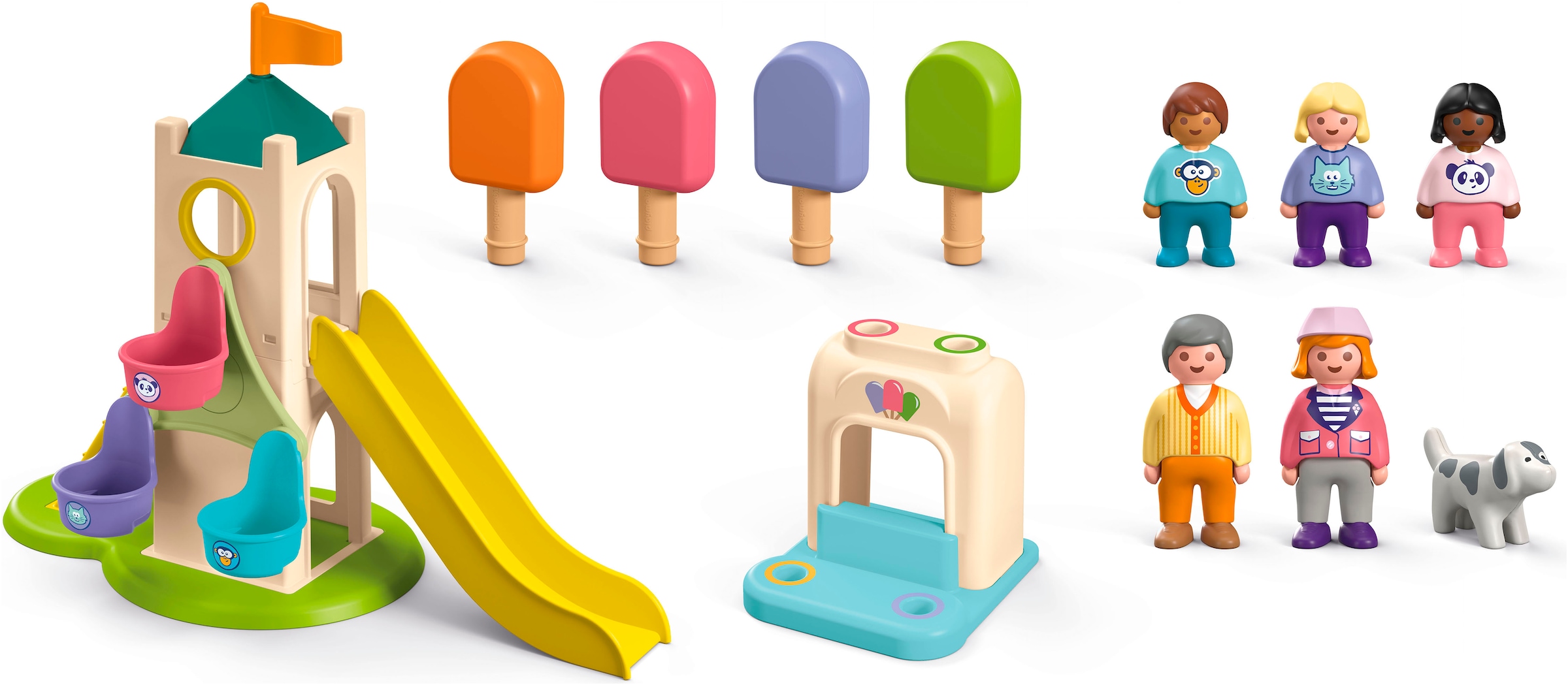 Playmobil® Konstruktions-Spielset »Erlebnisturm mit Eisstand (71703), JUNIOR« Made in Europe