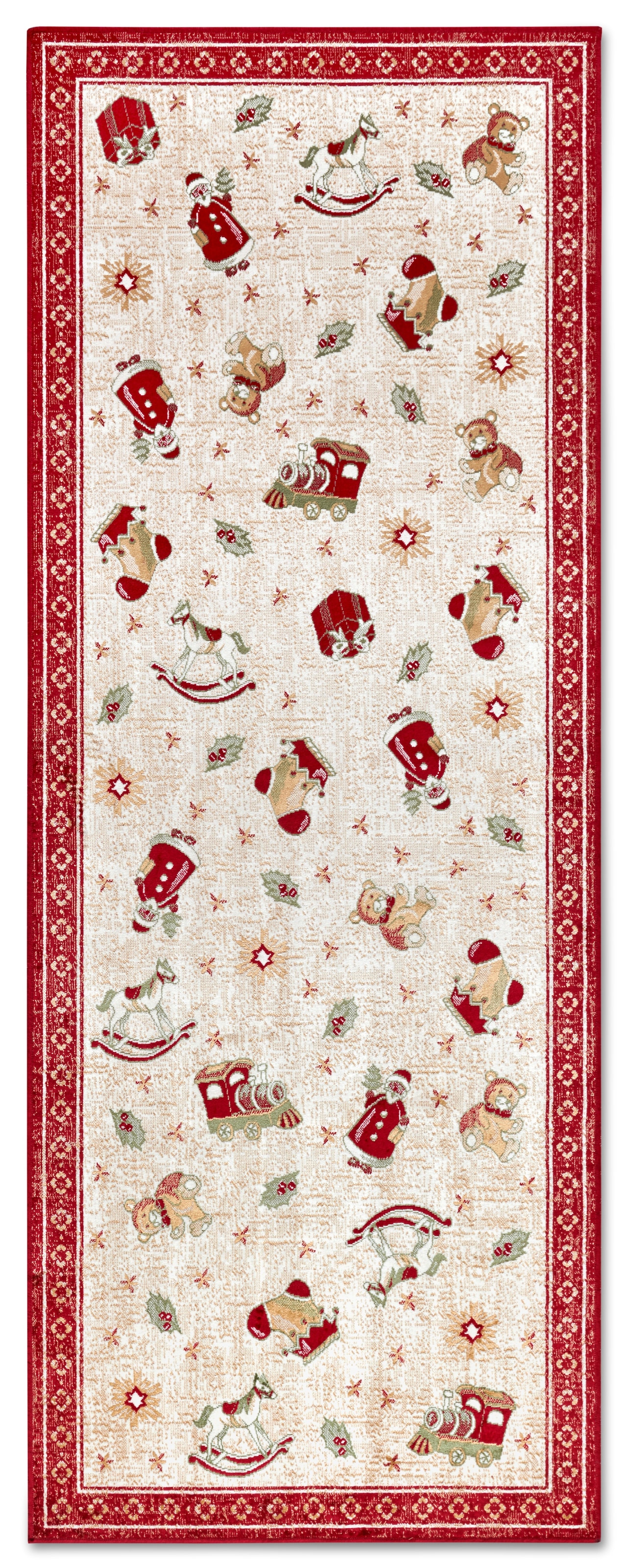 Villeroy & Boch Teppich »Nostalgic Shine Toy's Delight, eckig, rund und Läufer« rechteckig 6 mm Höhe Weihnachten, Wohnzimmer, Flur, Geschenk, Toys Delight, Dekoration