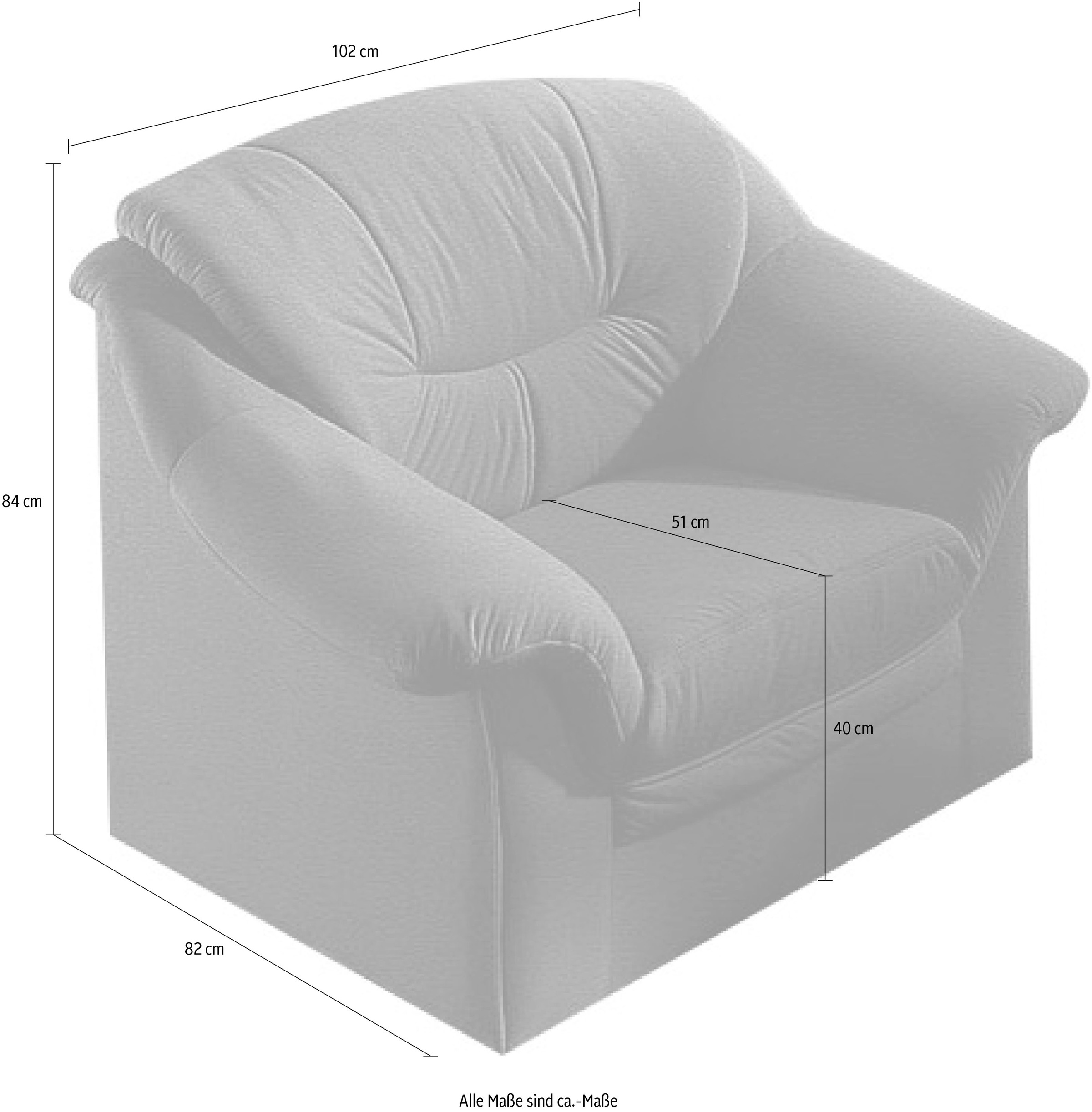 DOMO collection Sessel »Montana Kunstleder-Bezug, zeitlos und elegant«