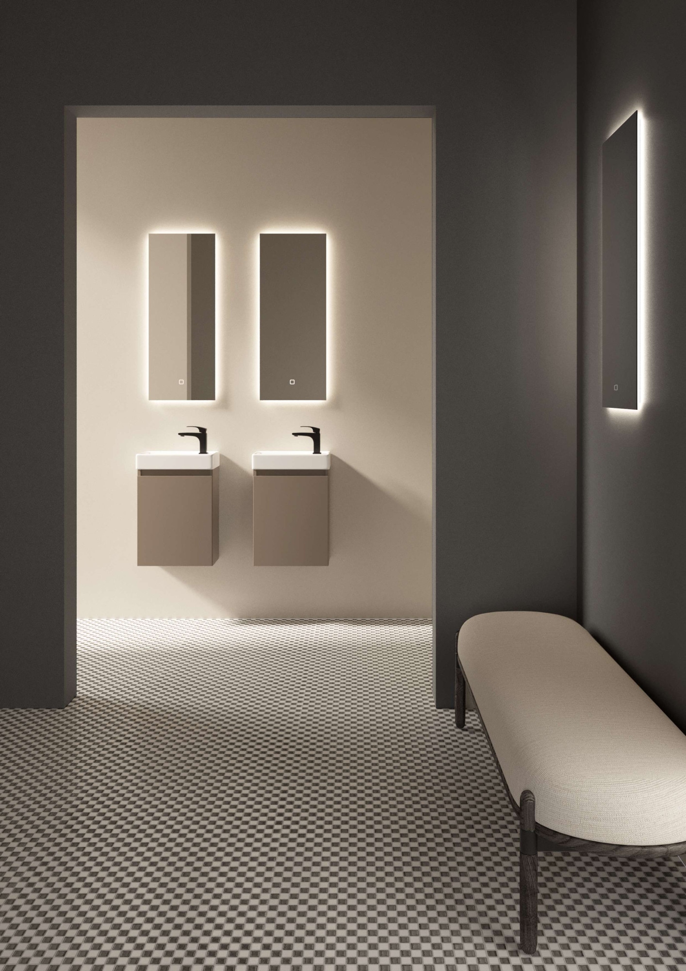 welltime Waschtisch »Mini« Breite 40cm, mit Soft-Close-Funktion, FSC zertifiziert