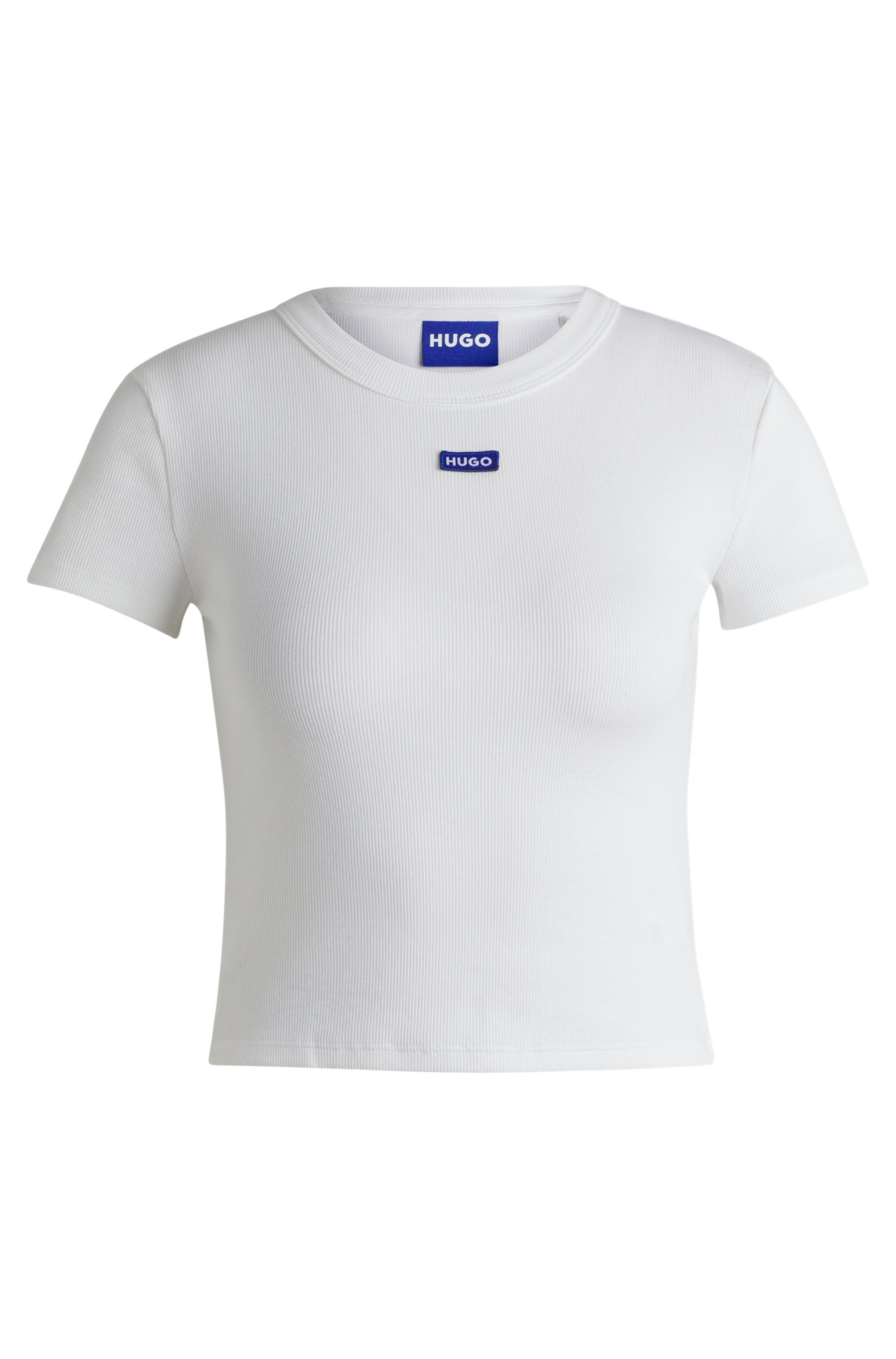 HUGO Blue T-Shirt »Baby Tee«, in verkürzter Länge
