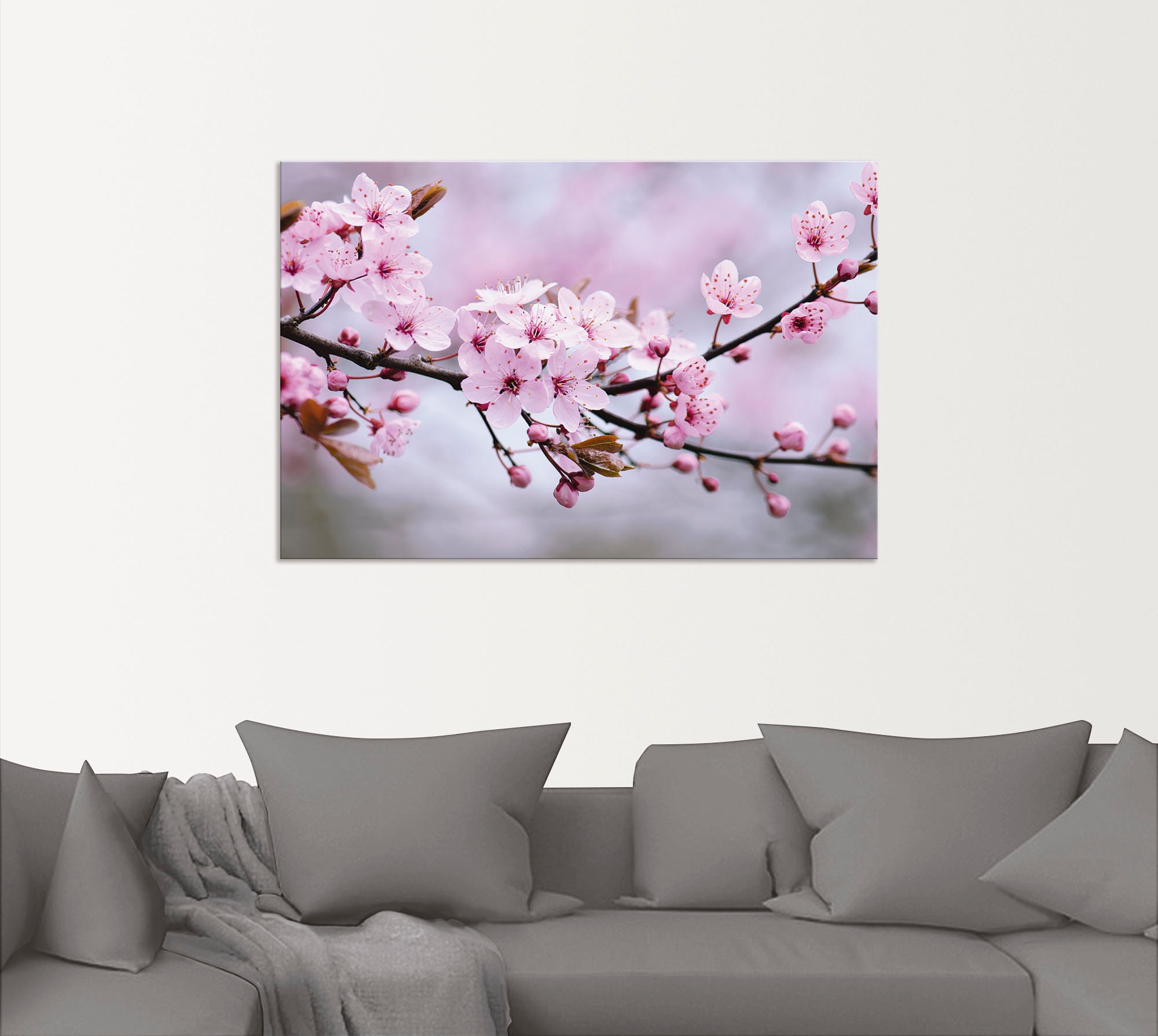 Artland Wandbild »Kirschblüten«, Blumen, (1 Poster kaufen Wandaufkleber bequem Größen als oder in St.), versch. Leinwandbild, Alubild