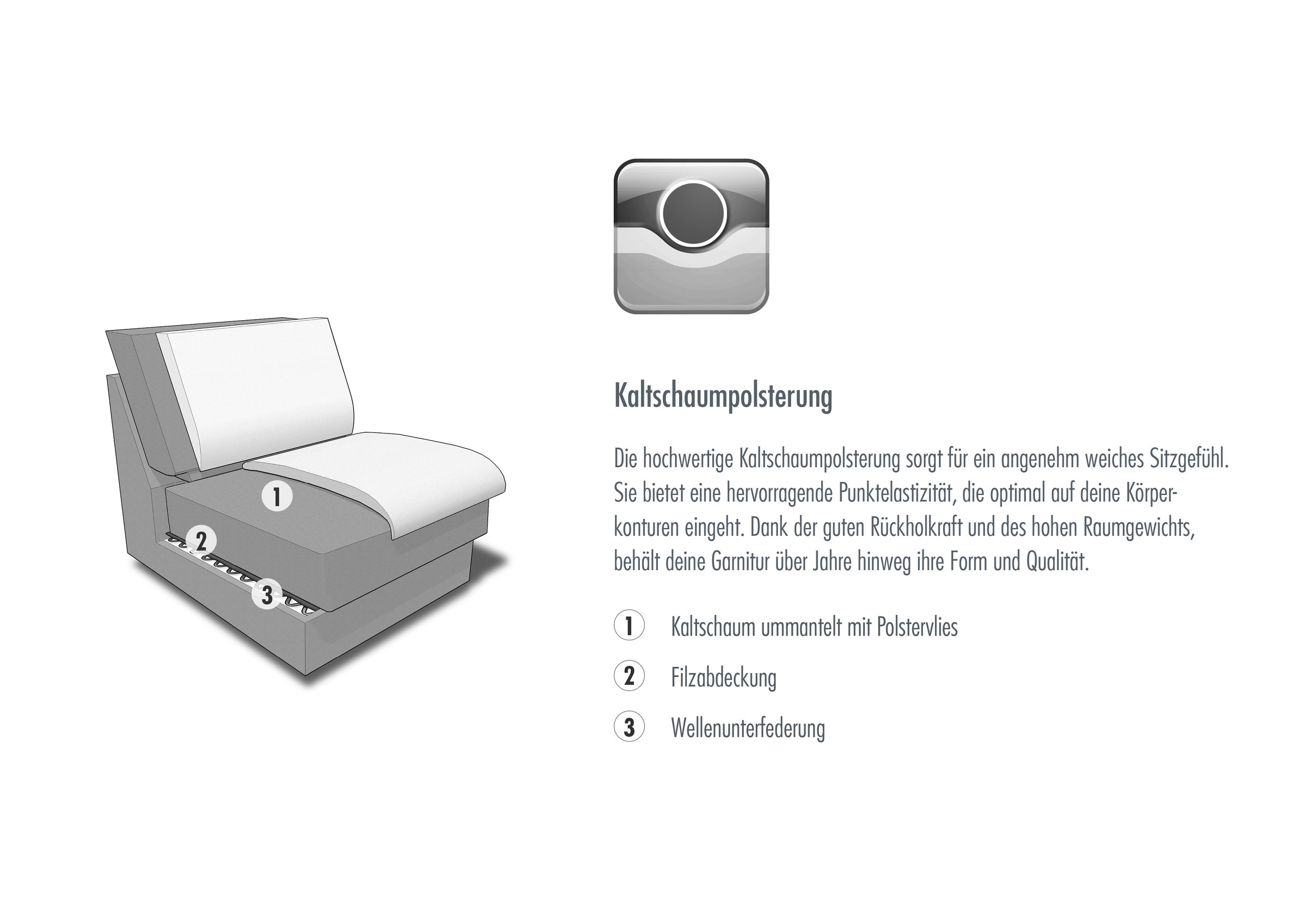 Die PlanBar Ecksofa »MP-IN17004 L-Form, Breite 323 cm, mit Kaltschaum-Polsterung« inkl. Sitztiefenverstellung, wahlweise weitere Funktionen