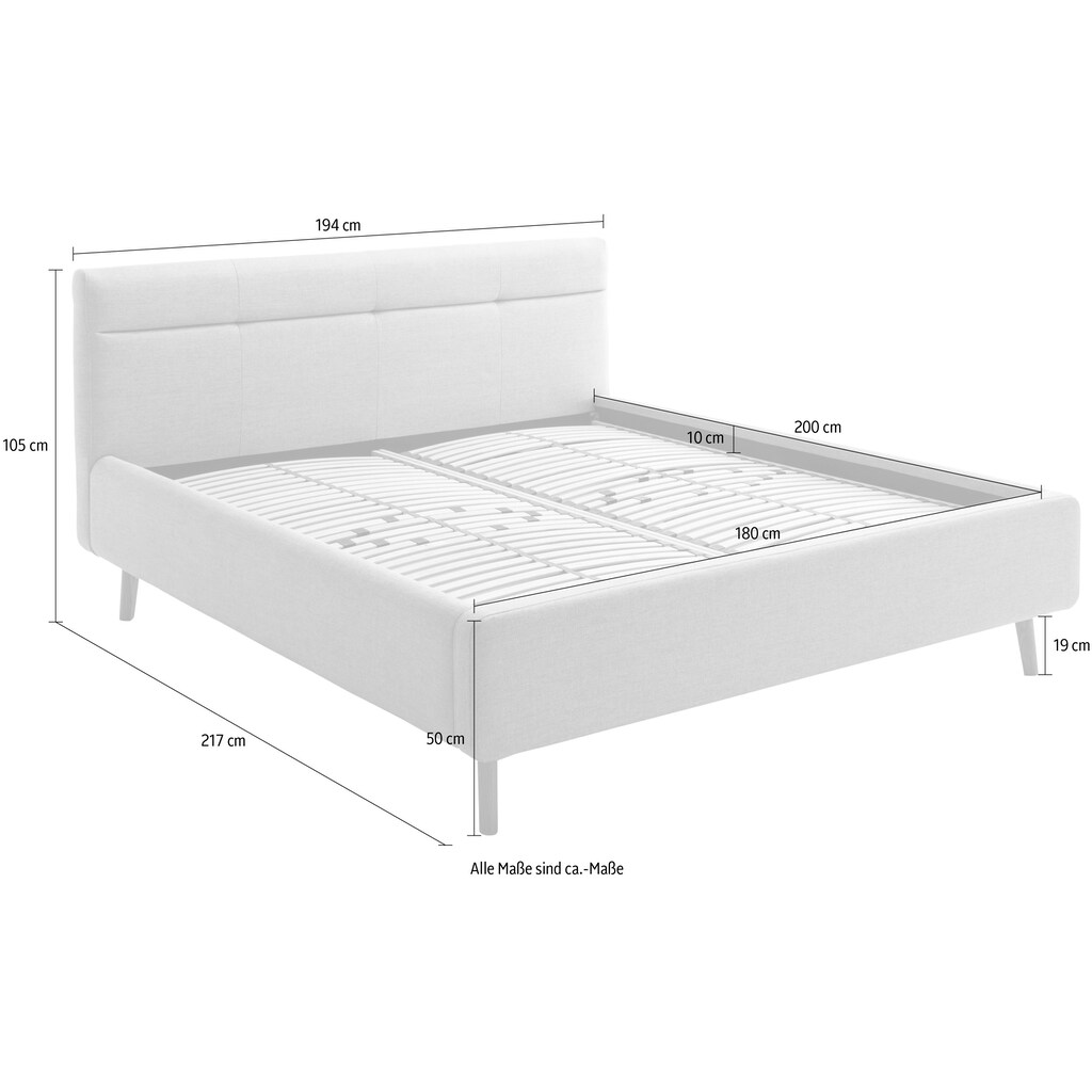 meise.möbel Polsterbett »Lotte«