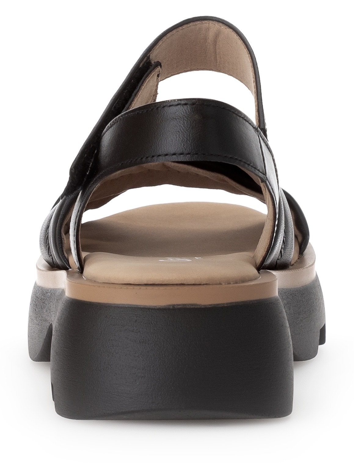 Gabor Sandalette, Plateau, Sommerschuh, Riemensandale mit Kreuzbandage, G-Weite
