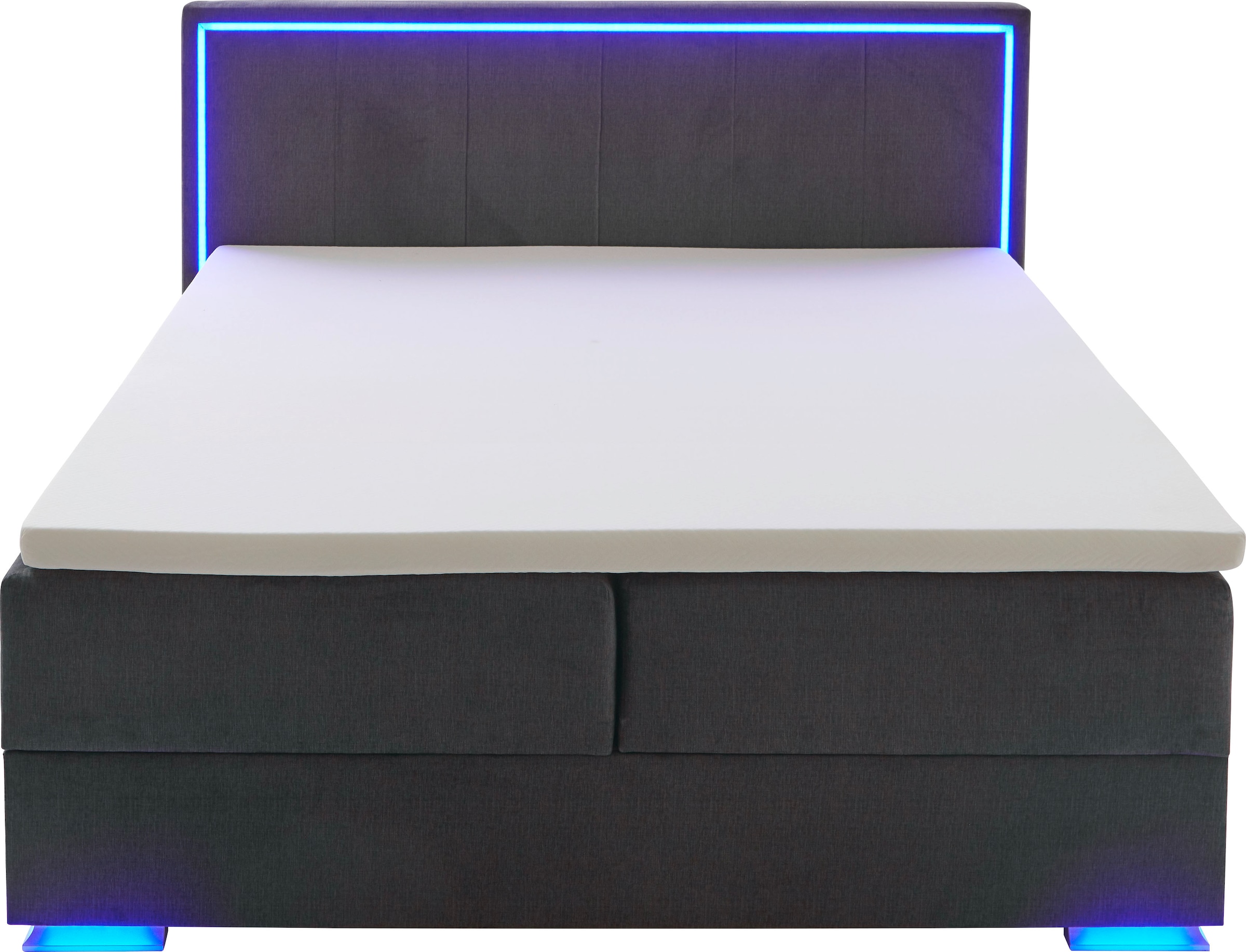 meise.möbel Boxspringbett »Colorado II«, inkl. LED-Beleuchtung & Topper