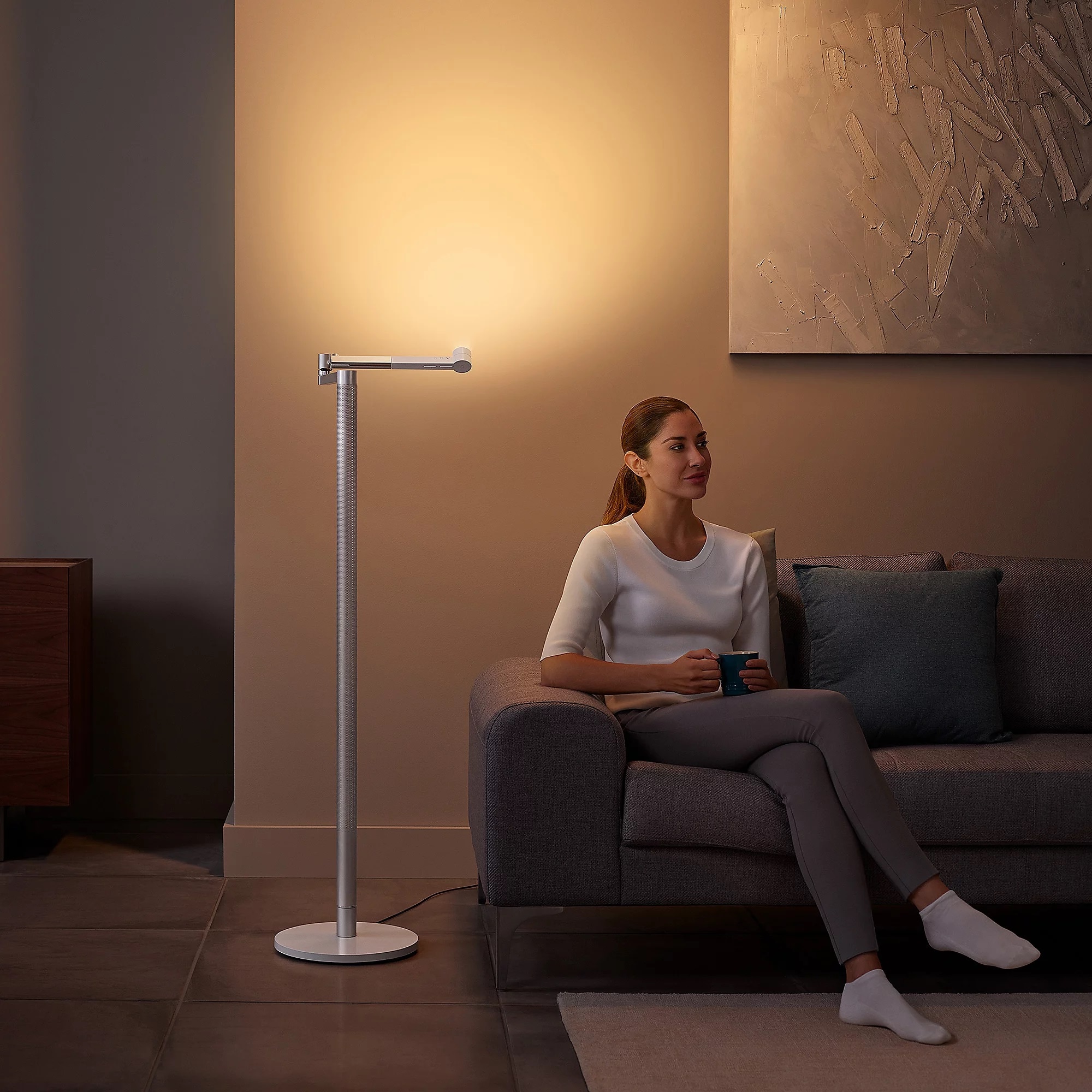 DYSON LED Stehlampe »Solarcycle Morph™, dimmbar, Weiß /Silber« LED-Board