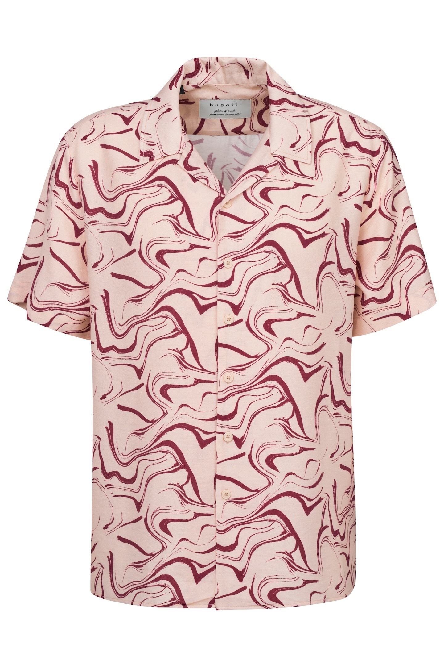 bugatti Kurzarmhemd mit Reverskragen