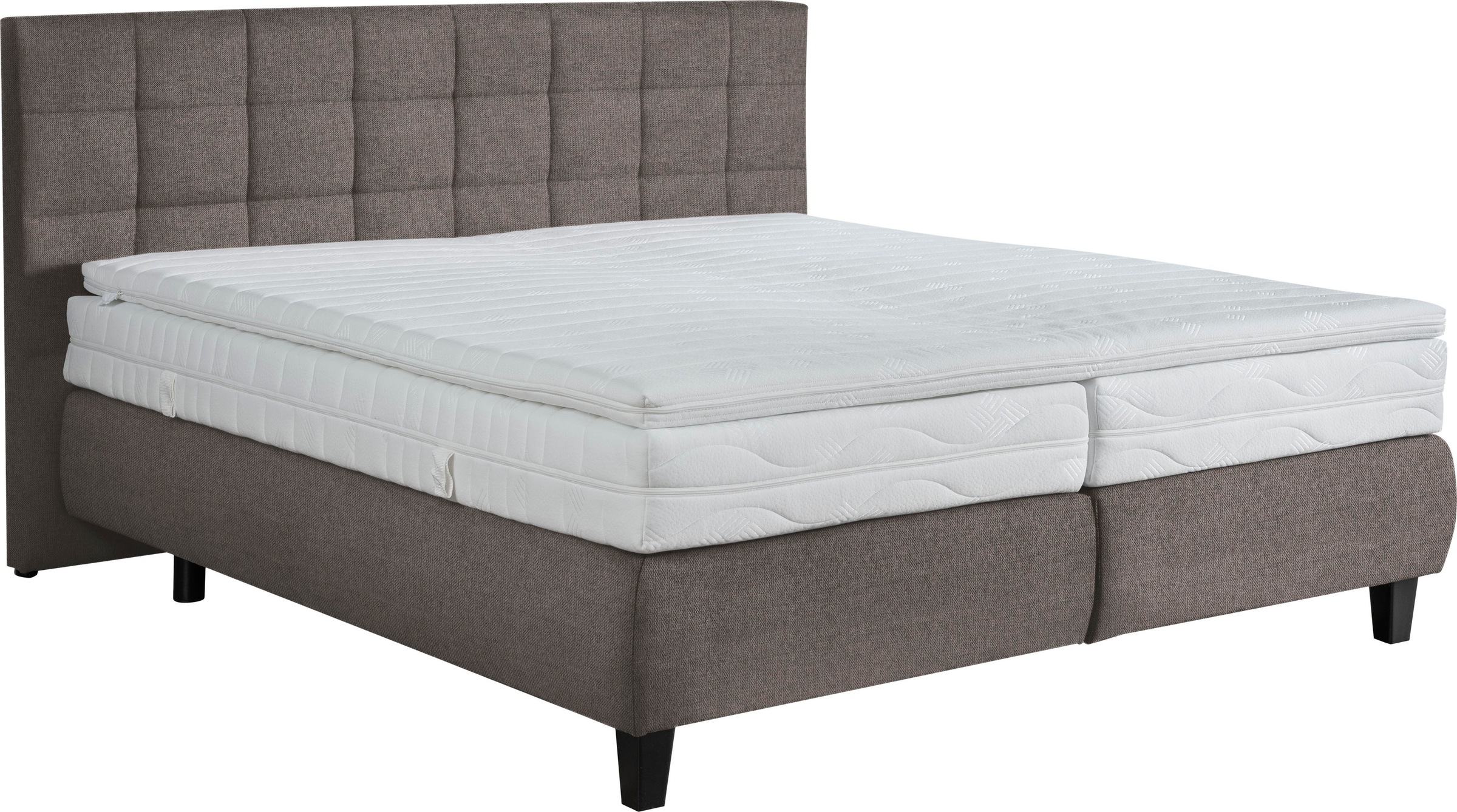 alina Boxspringbett »Edera«, Doppelbett wahlweise mit Topper, Liegefläche 180x200 cm, mit Steppung