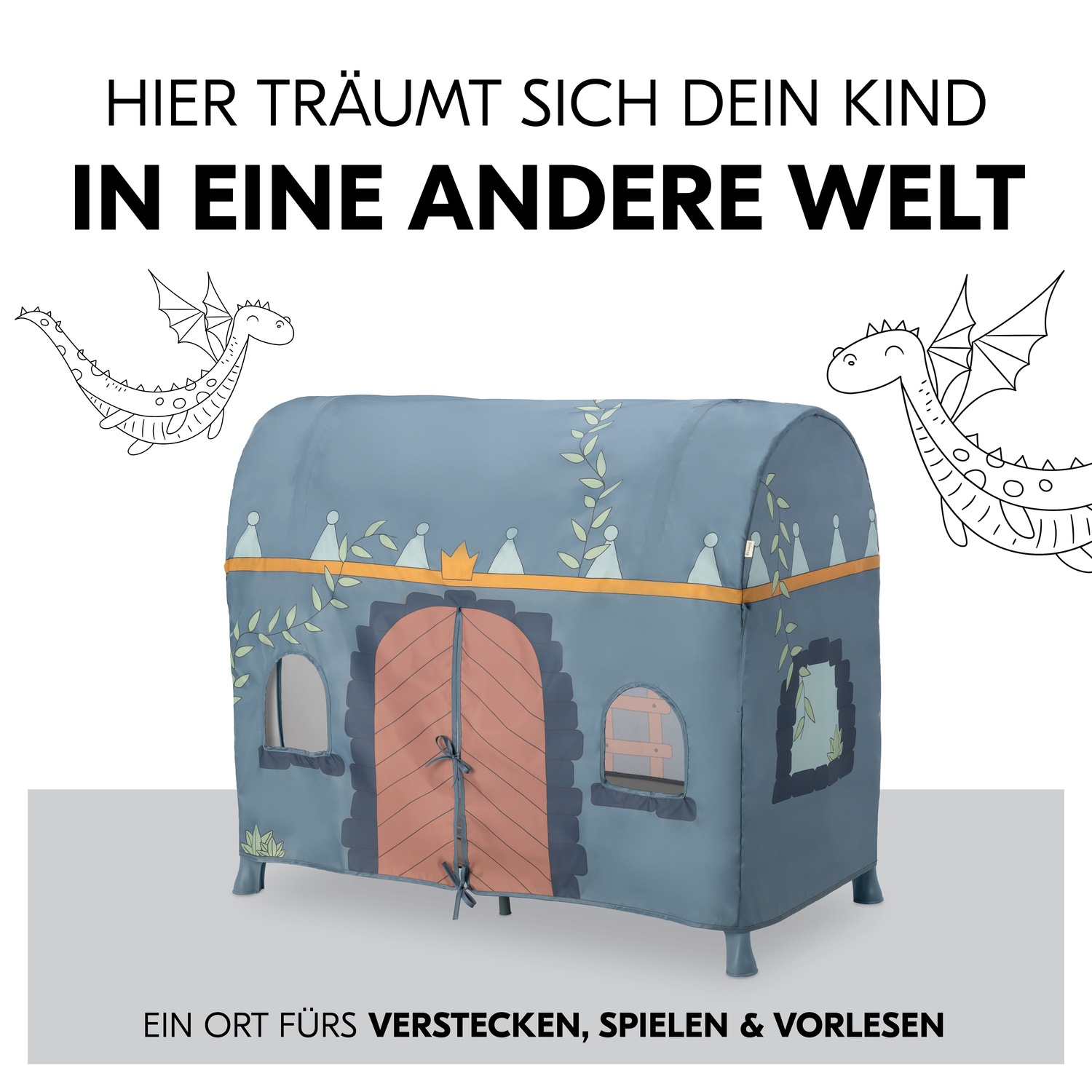 Hauck Bettzelt »Travel Bed Cover, Palace«, Ergänzung für hauck Reisebetten (120 x 60 cm)