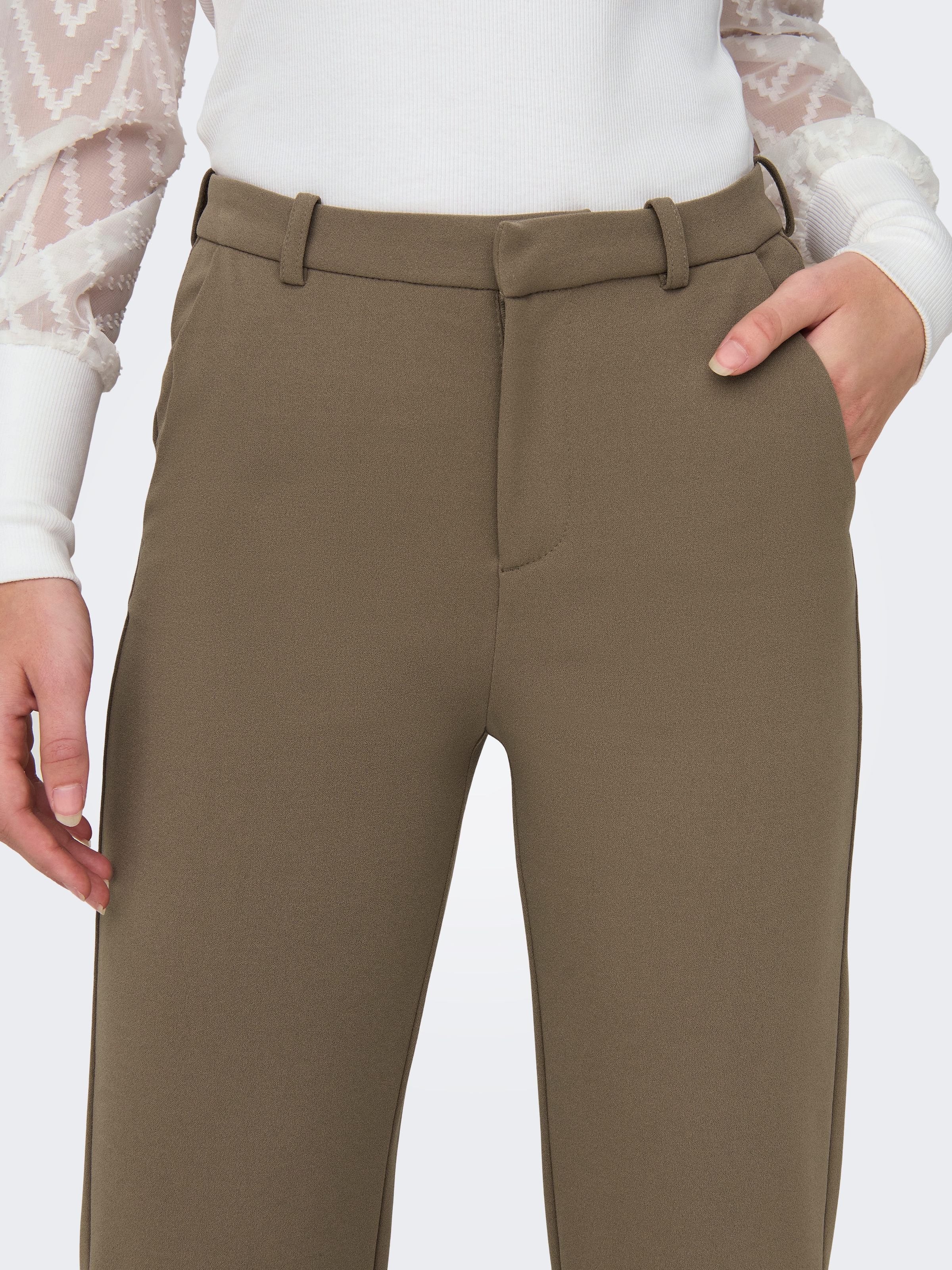 ONLY Anzughose »ONLRAFFY-YO LIFE MID STR PANT TLR NOOS«, gepflegte Hose mit geradem Bein