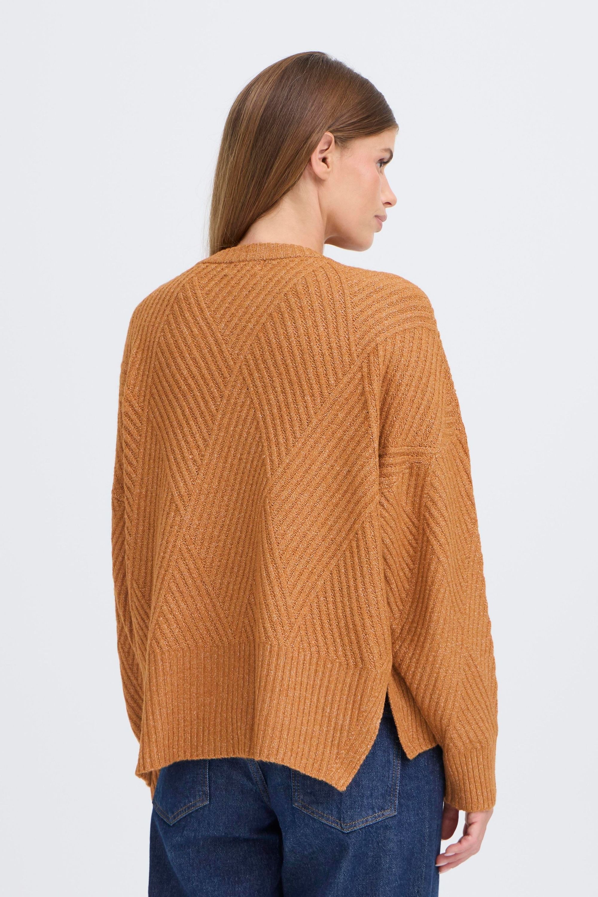 OXMO Strickfleece-Pullover »Strickpullover OXIBOMMA«