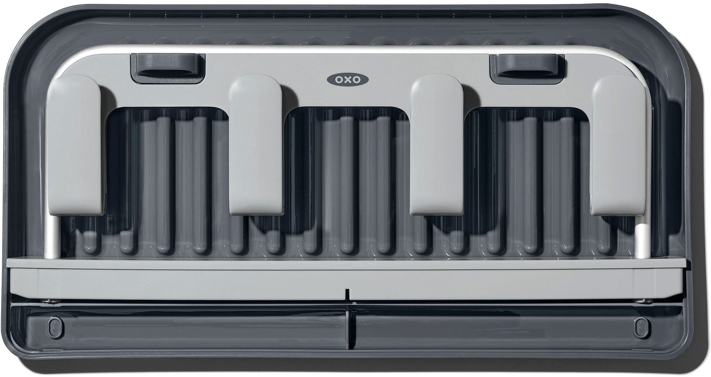 OXO Good Grips Geschirrständer für Flaschen, mit Aluminiumrahmen