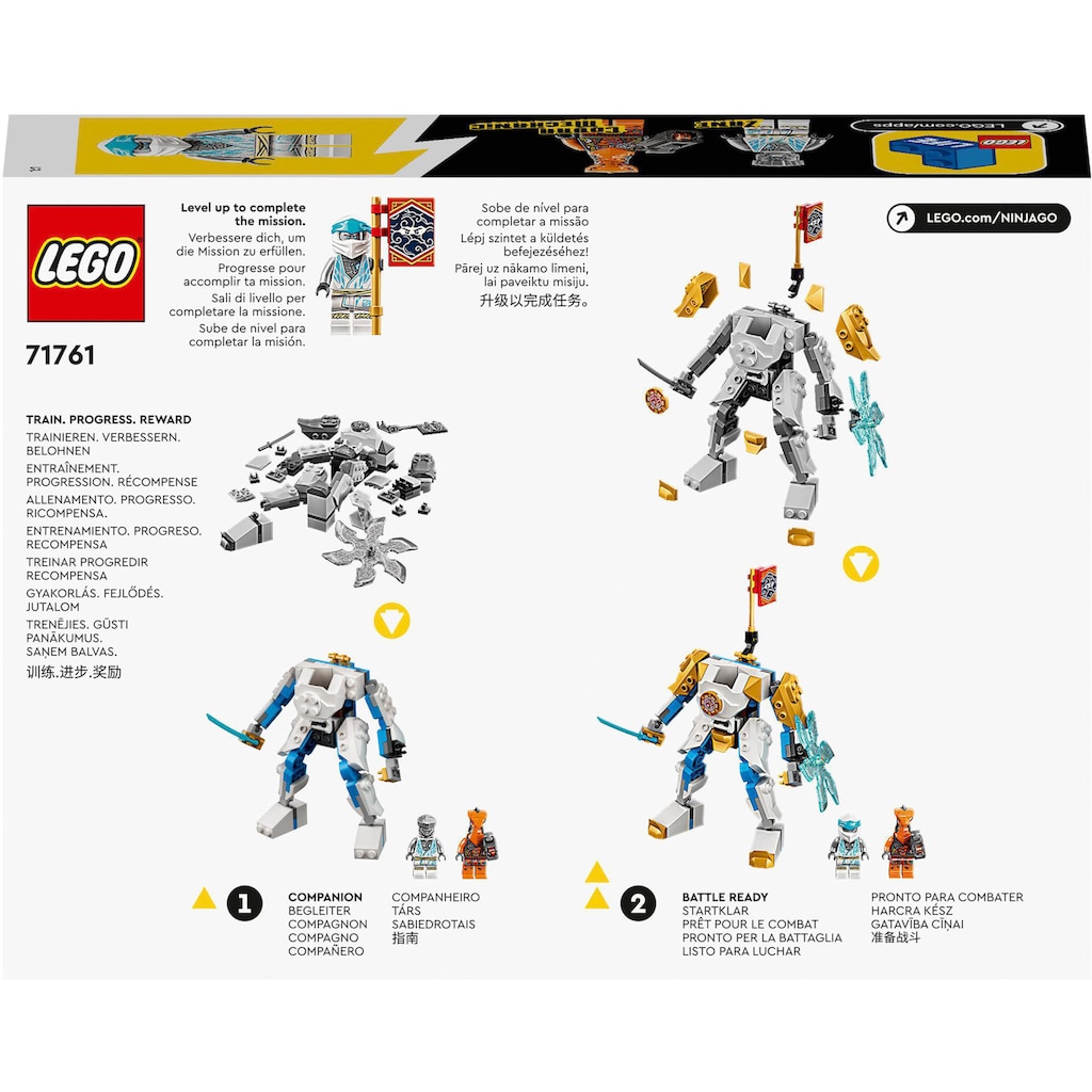 LEGO® Konstruktionsspielsteine »Zanes Power-Up-Mech EVO (71761), LEGO® NINJAGO®«, (95 St.)