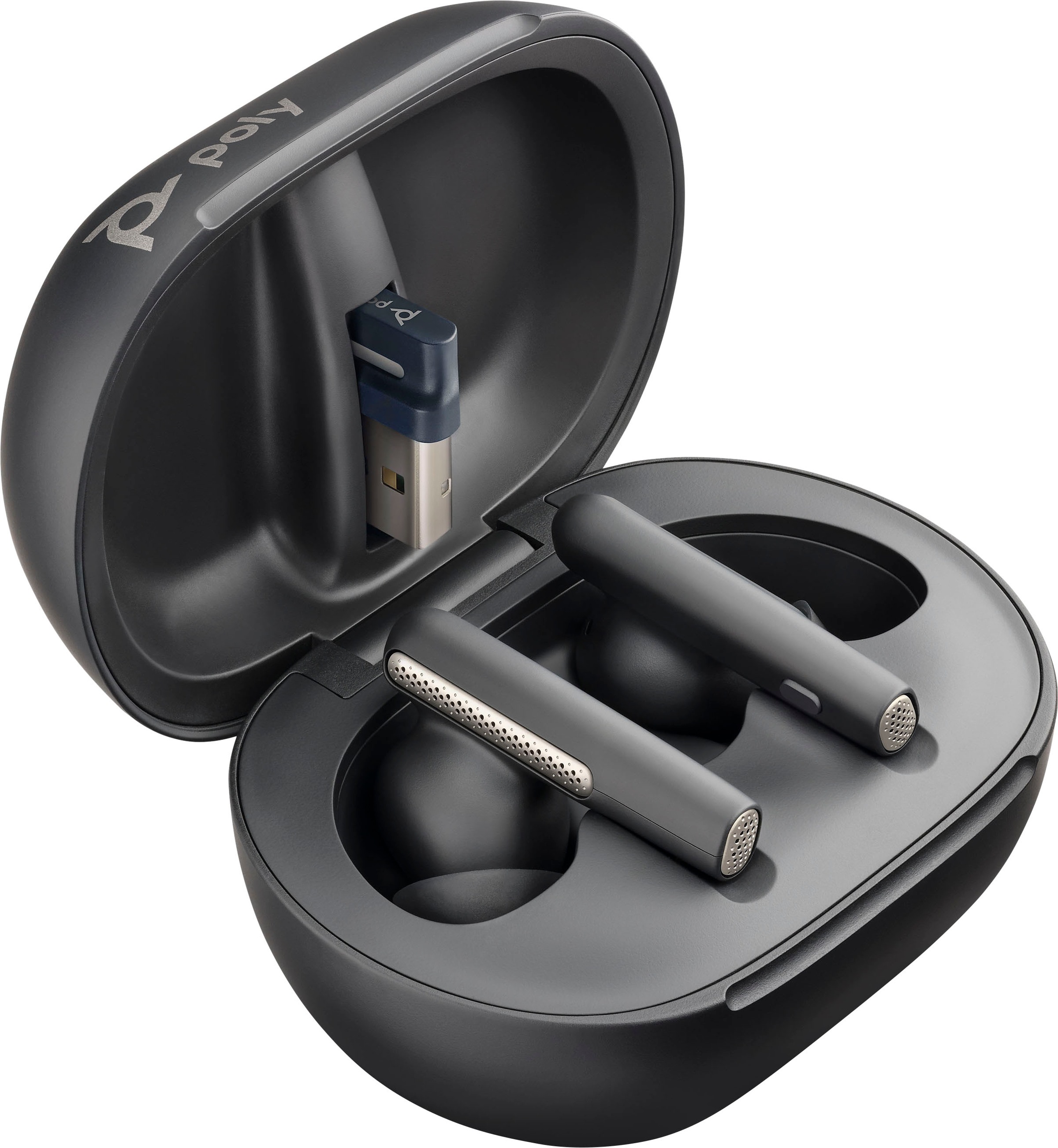 wireless Free | XXL (ANC), ➥ Active In-Ear-Kopfhörer Poly Garantie Jahre UC Cancelling Noise »Voyager 60+«, 3 UNIVERSAL USB-C/A