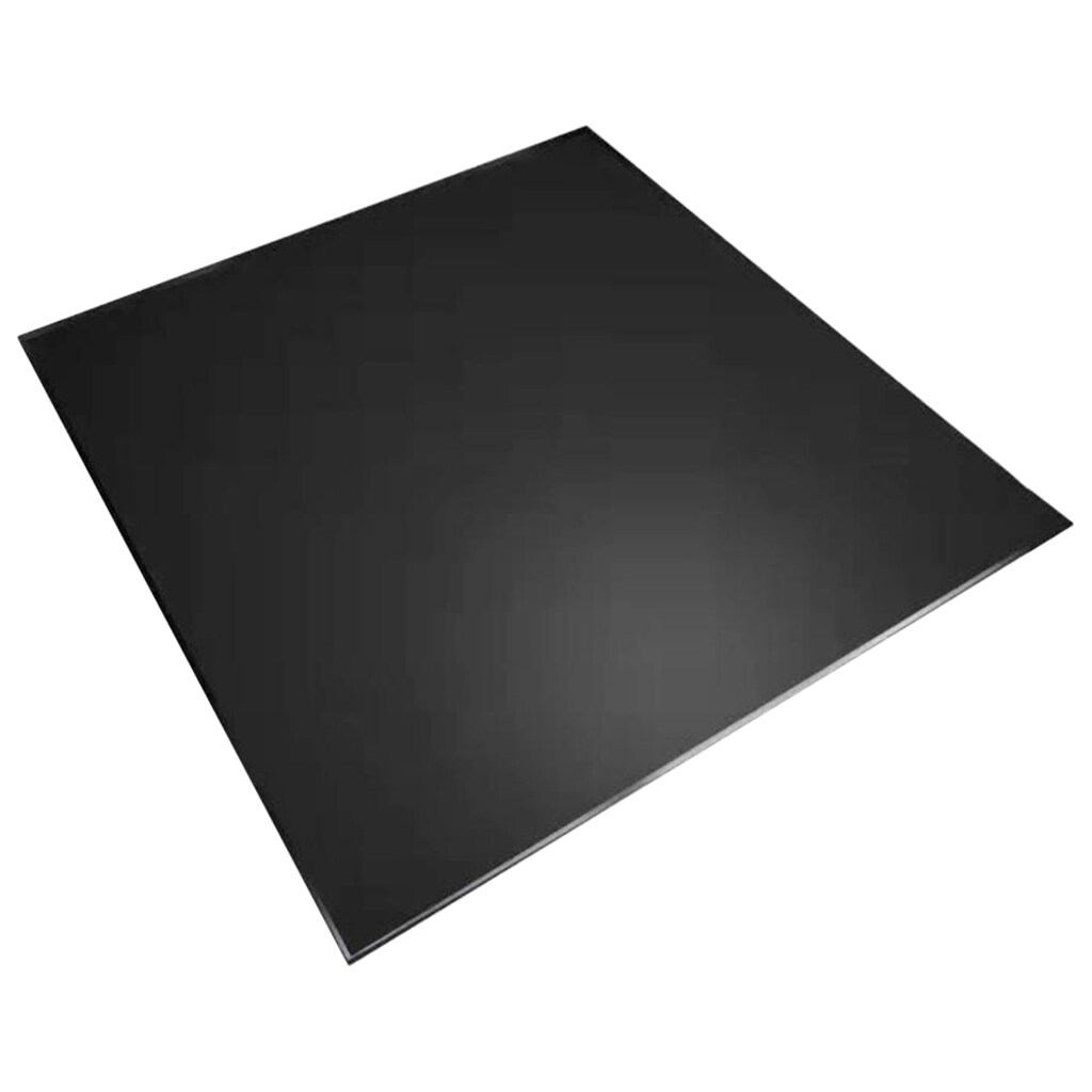 Heathus Bodenschutzplatte, Glas 8mm, schwarz, BxL: 110x110 cm