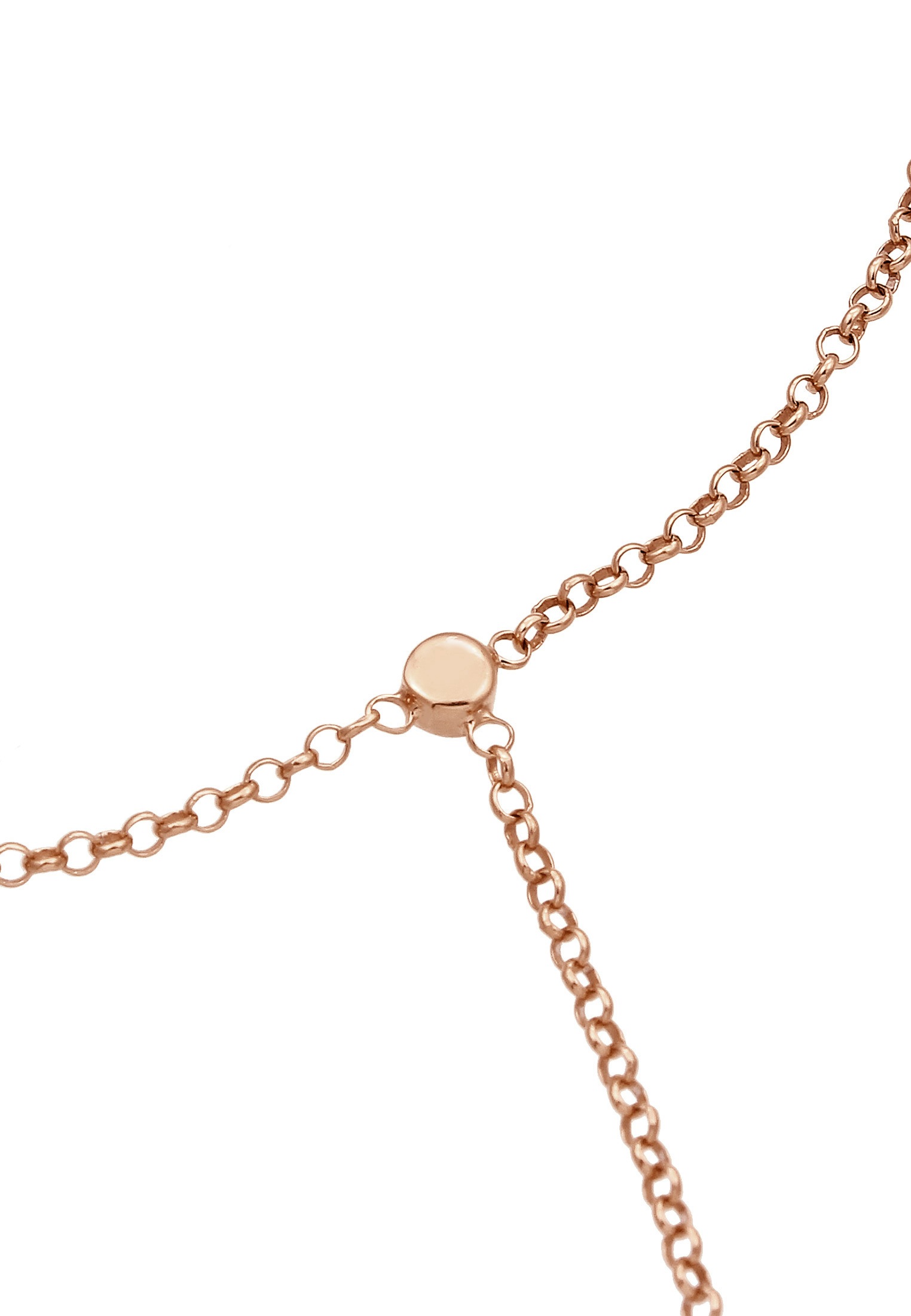 Elli Armkette »Armband Handchain mit Glas Kristalle Weiß 925 Sterling Silber«
